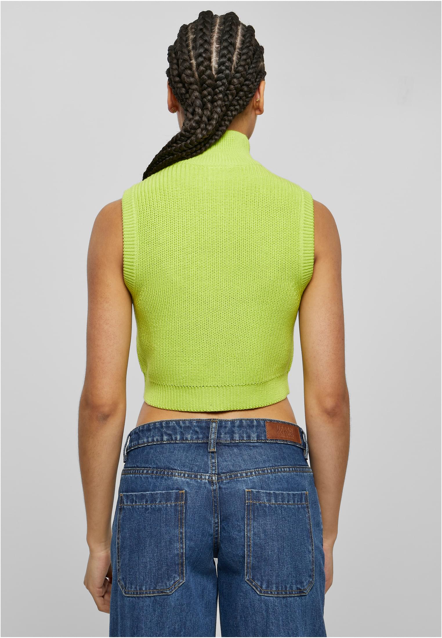 UC Ladies Gilet Short Knit frozenyellow