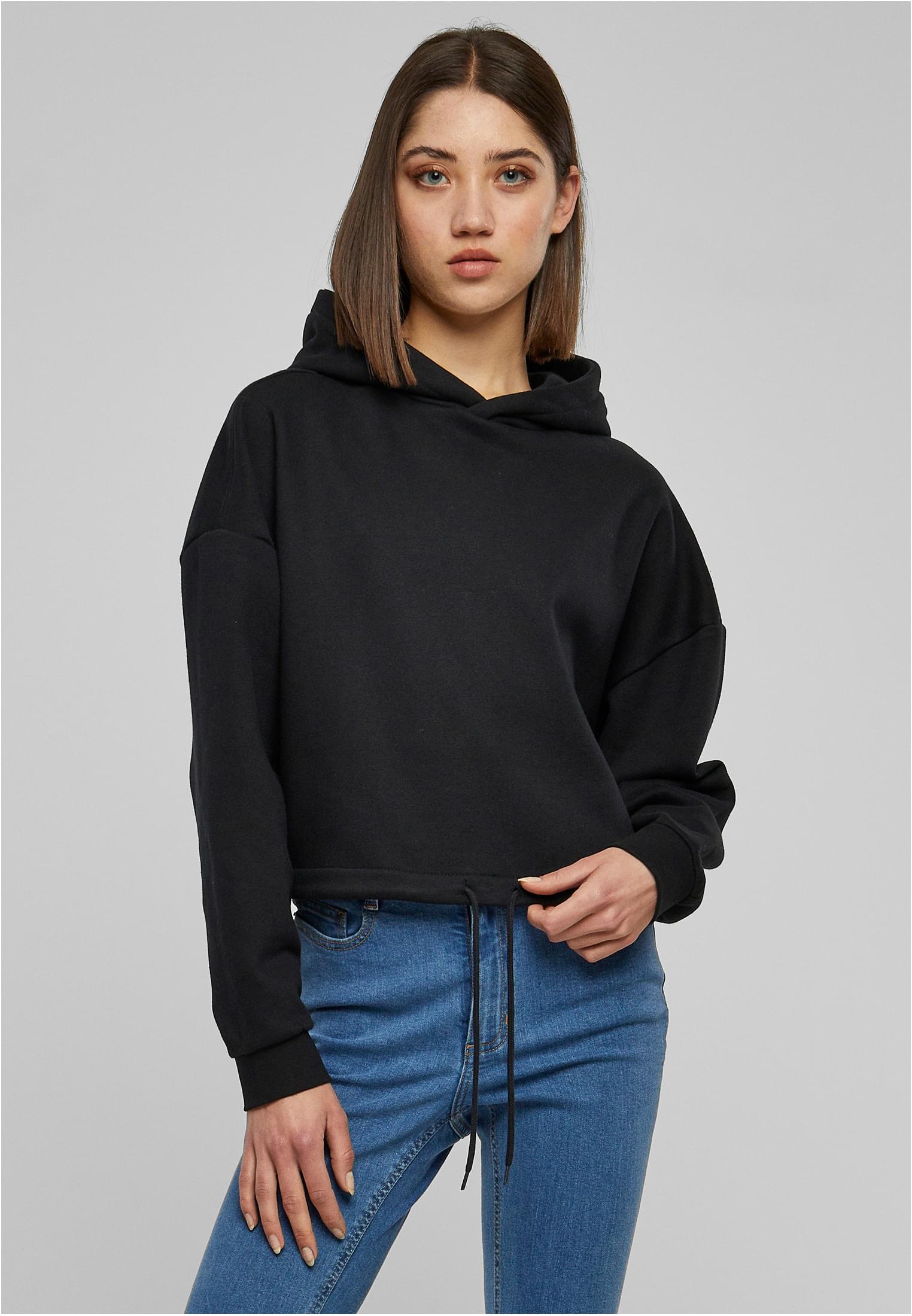 UC Ladies Felpa con cappuccio Cropped Oversized