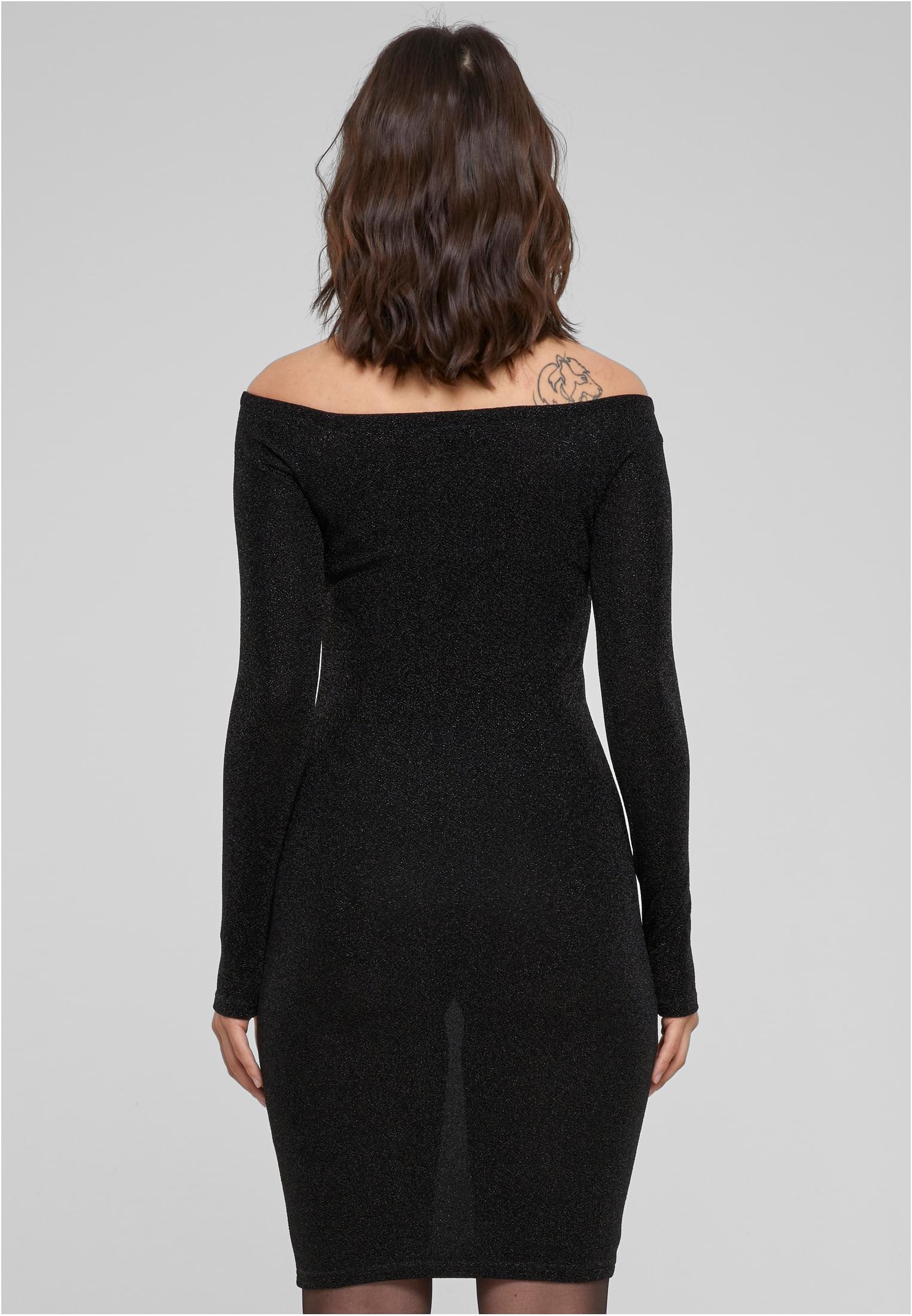 UC Ladies Abito Off Shoulder Longsleeve Glitter