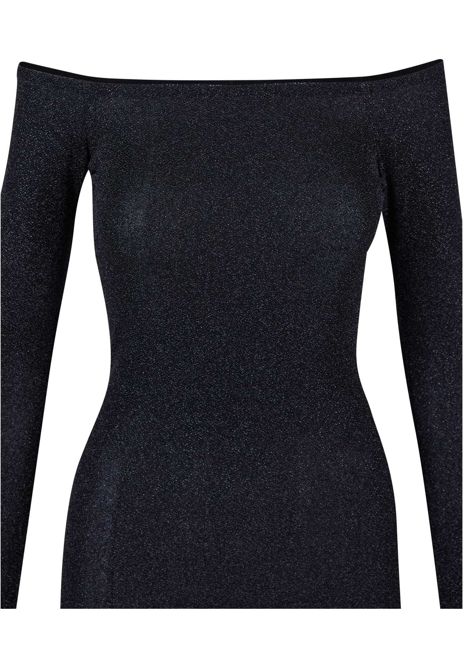 UC Ladies Abito Off Shoulder Longsleeve Glitter