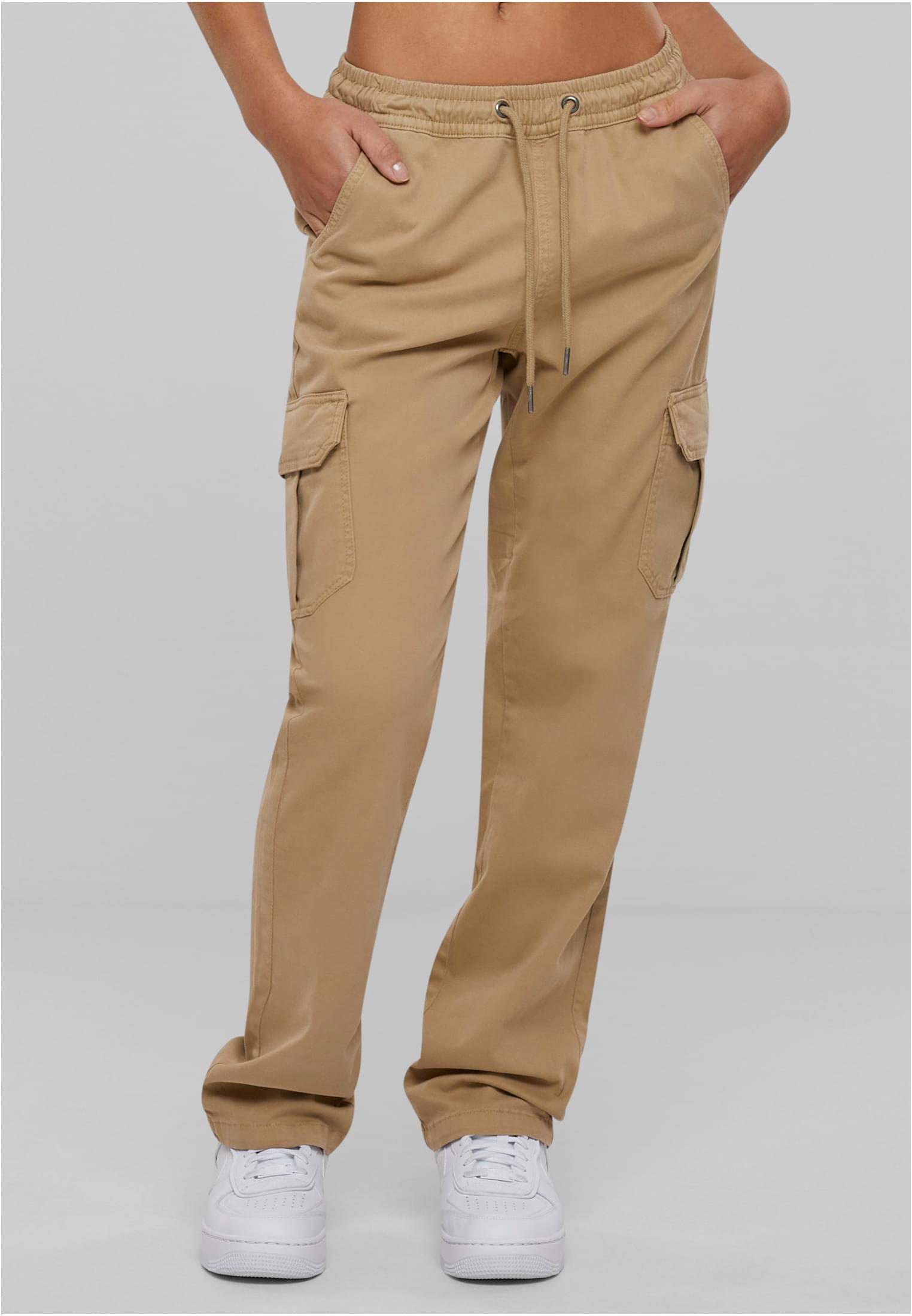 UC Ladies Pantaloni High Waist Twill Cargo unionbeige