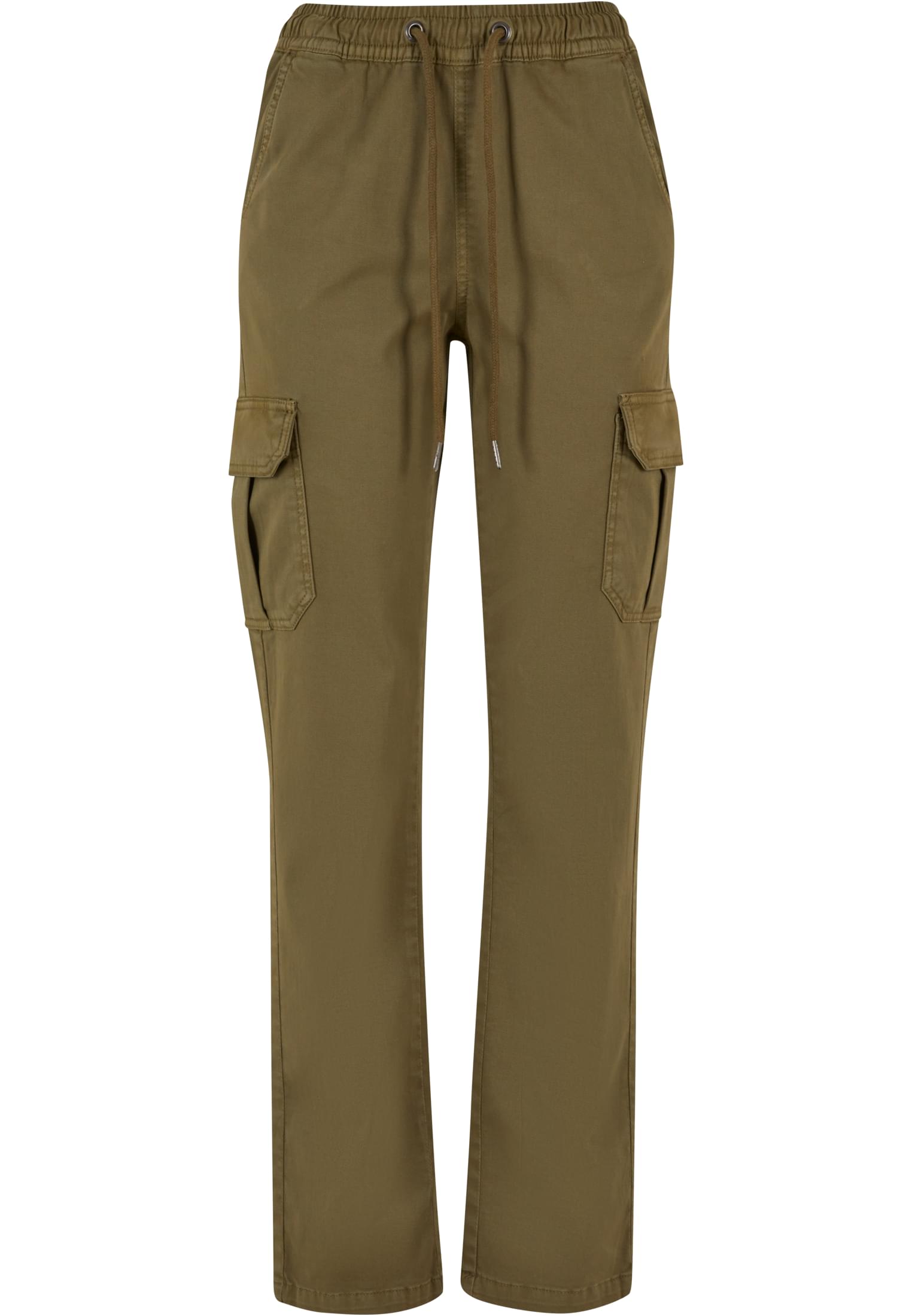 UC Ladies Pantaloni High Waist Twill Cargo tiniolive