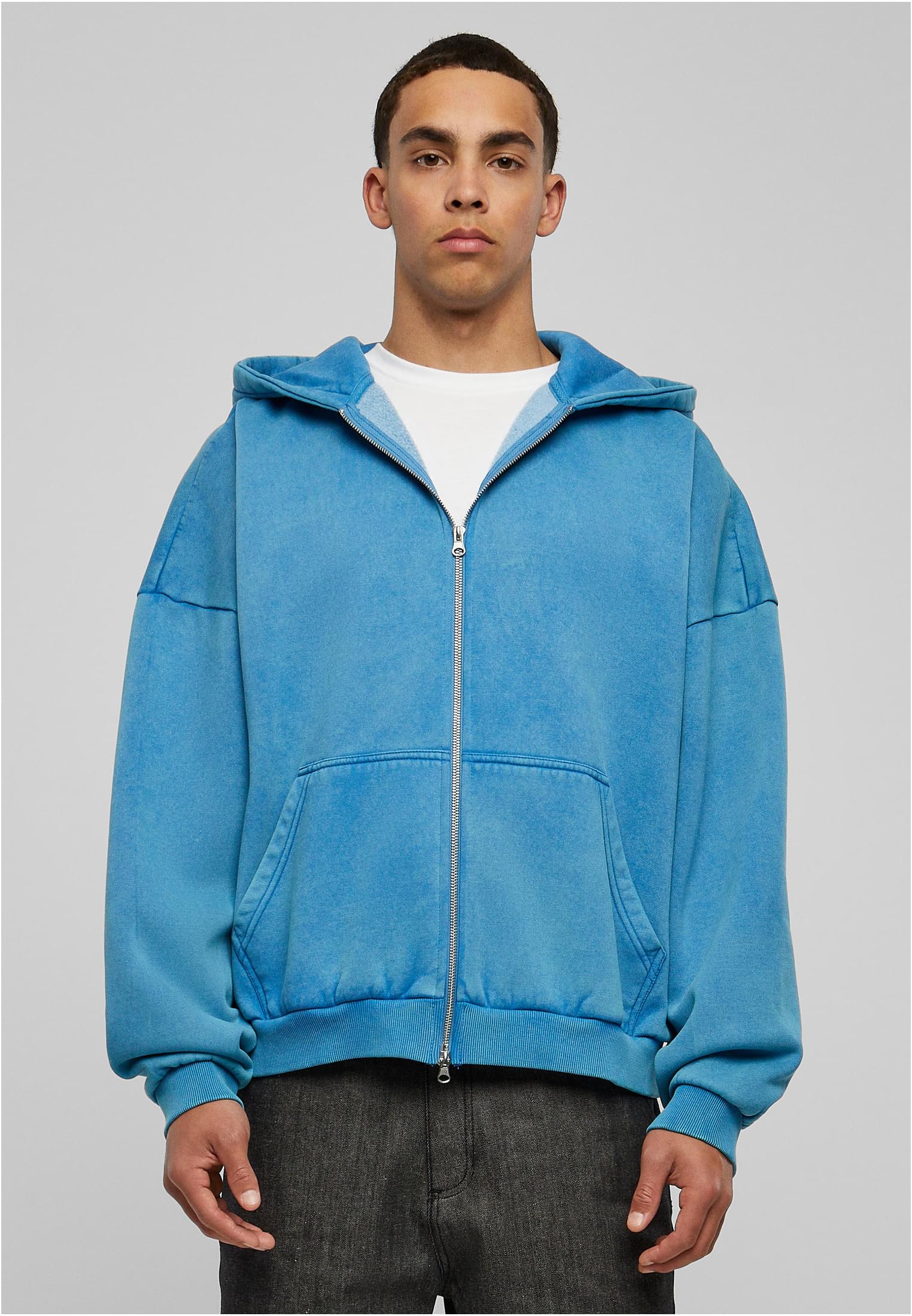 Heavy Stone Washed 90's Zip Hoodie-TB6270