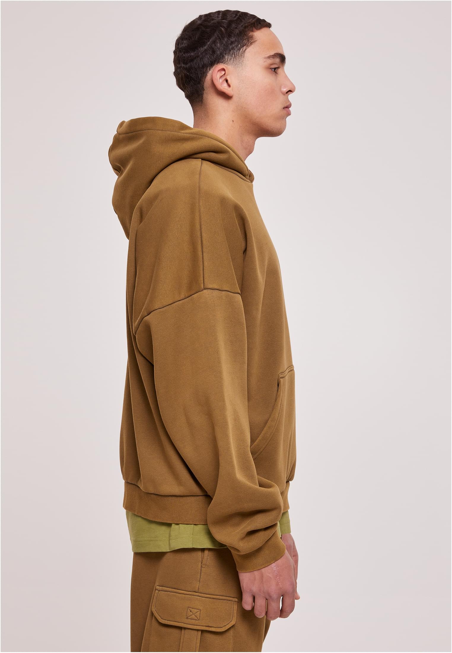 Washed Acid Hoodie - Brown, mnml