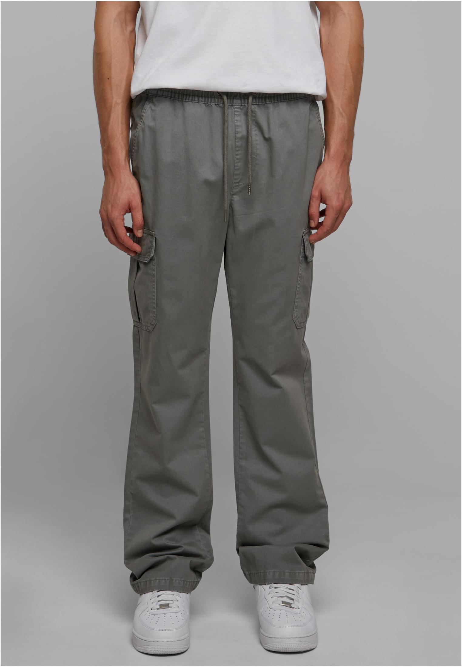 UC Men Pantaloni Cotton Cargo asphalt