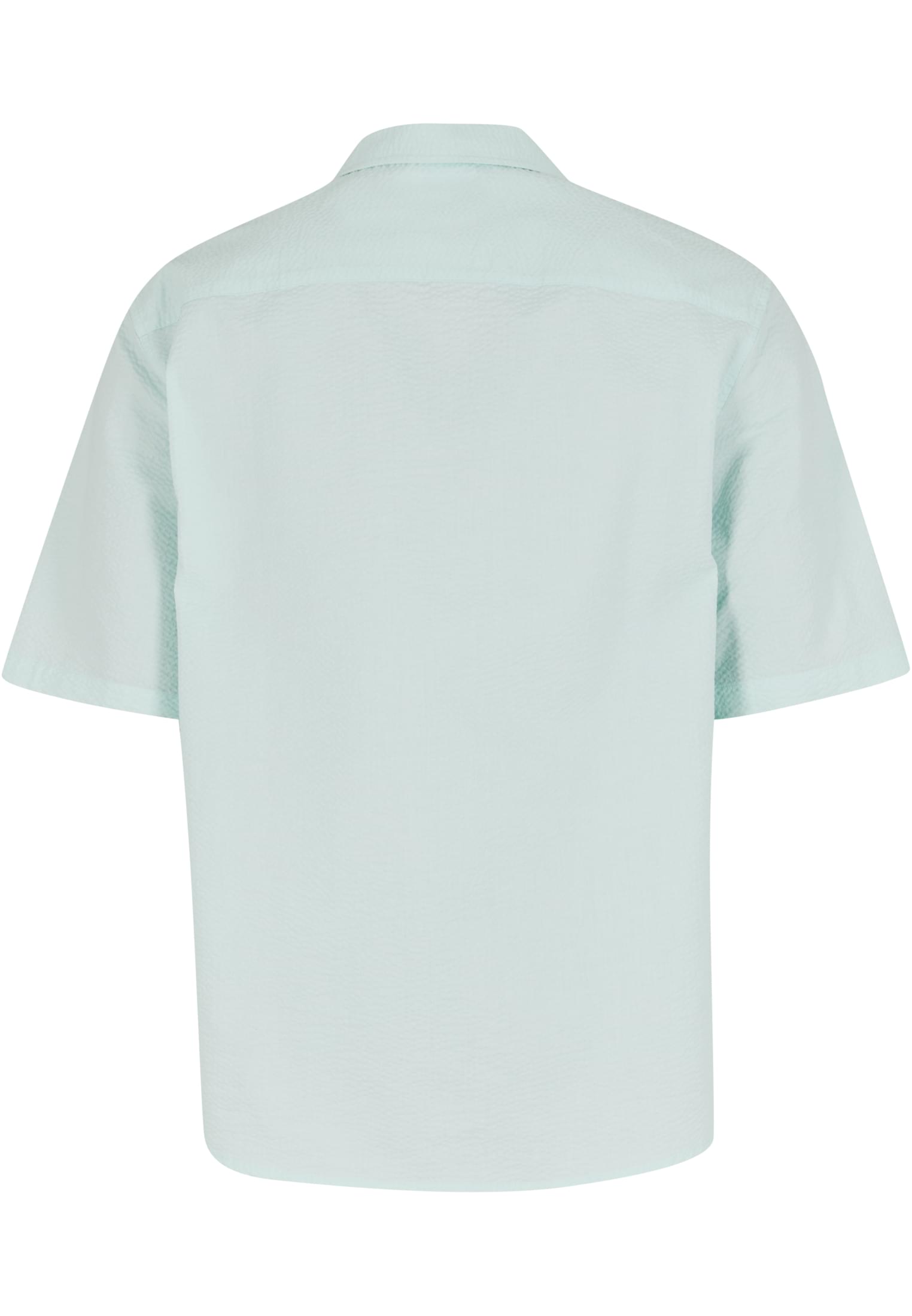 Urban Classics Camicia Relaxed Seersucker Short Sleeve frostmint