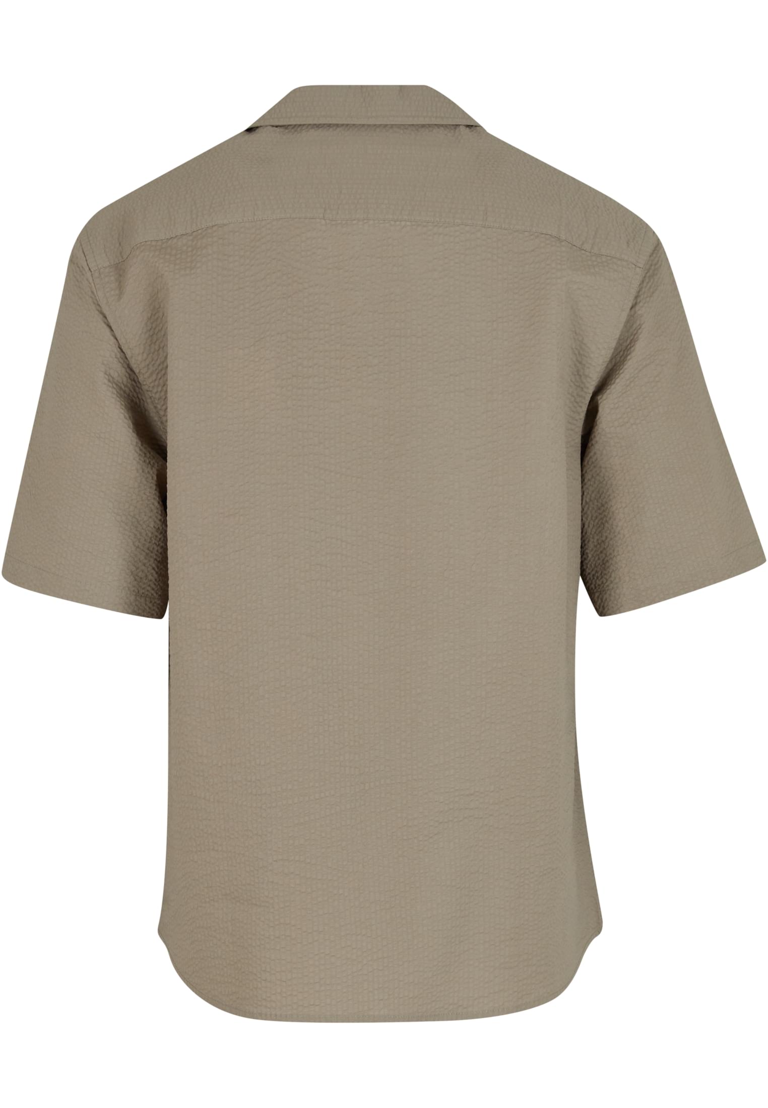 UC Men Camicia Relaxed Seersucker Short Sleeve paleolive