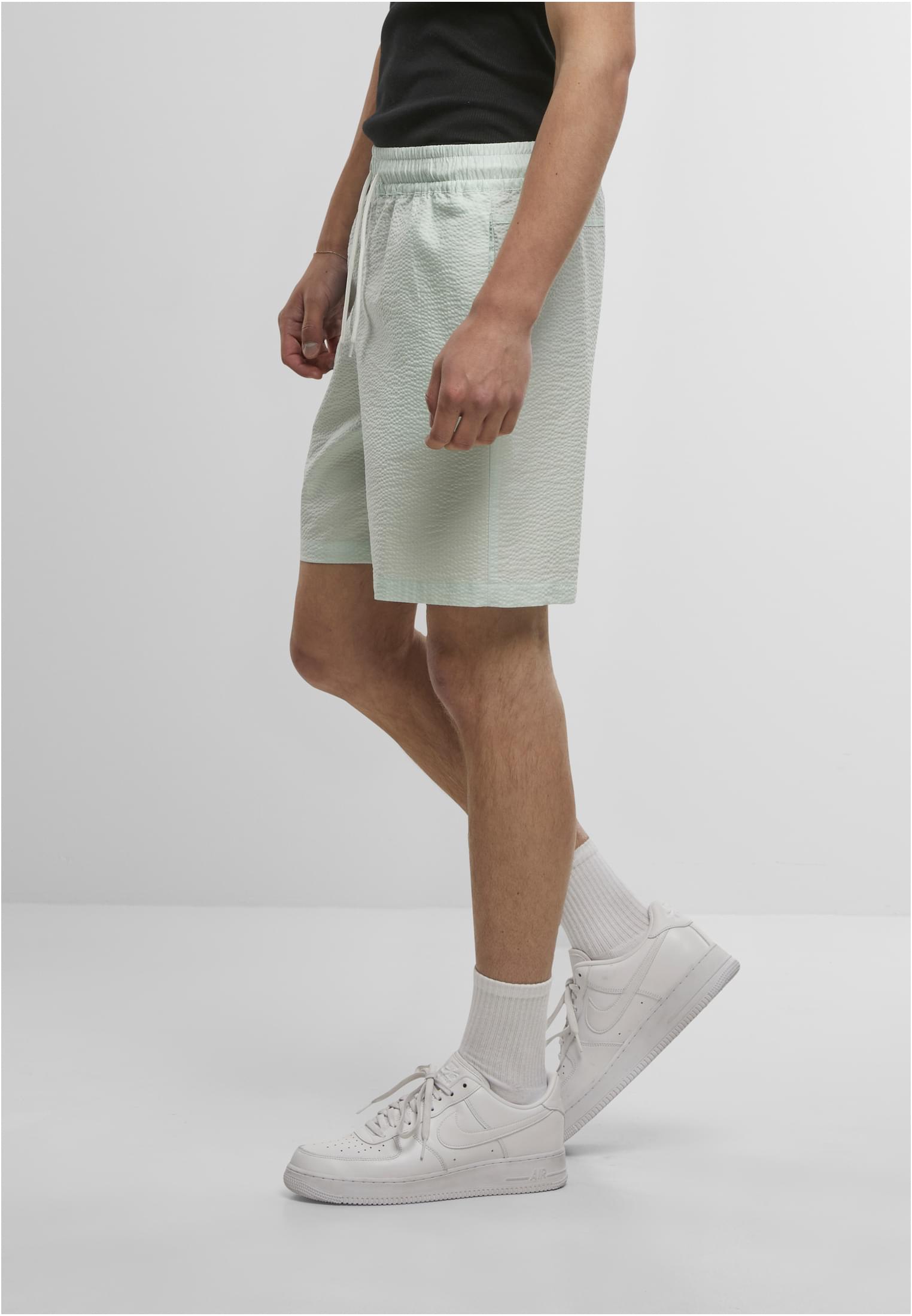 UC Men Pantaloncini Basic Seersucker frostmint
