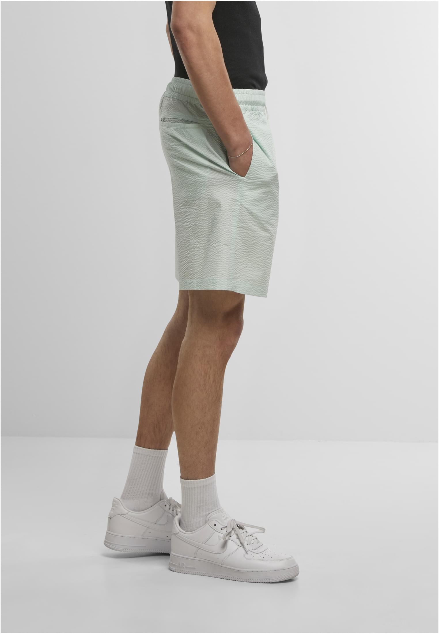 UC Men Pantaloncini Basic Seersucker frostmint