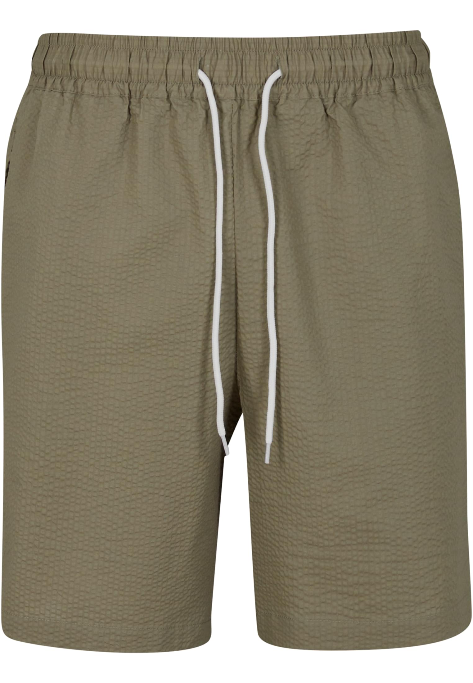 UC Men Pantaloncini Basic Seersucker paleolive