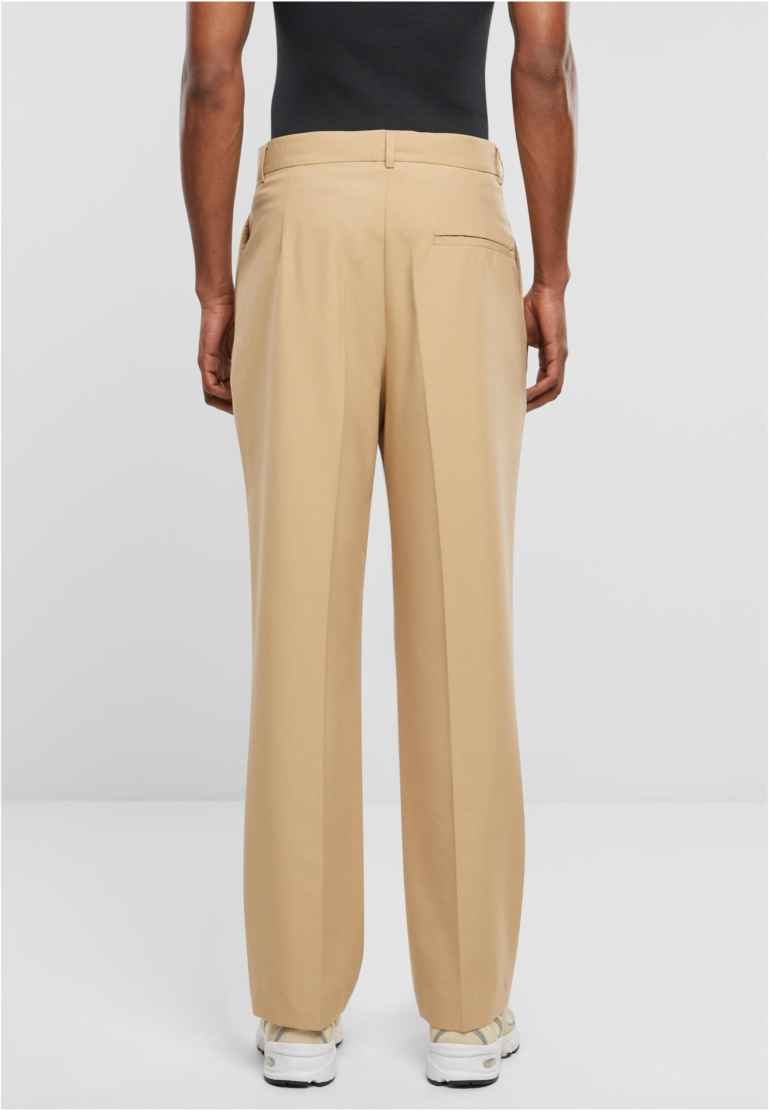 UC Men Pantaloni Double Pleated unionbeige