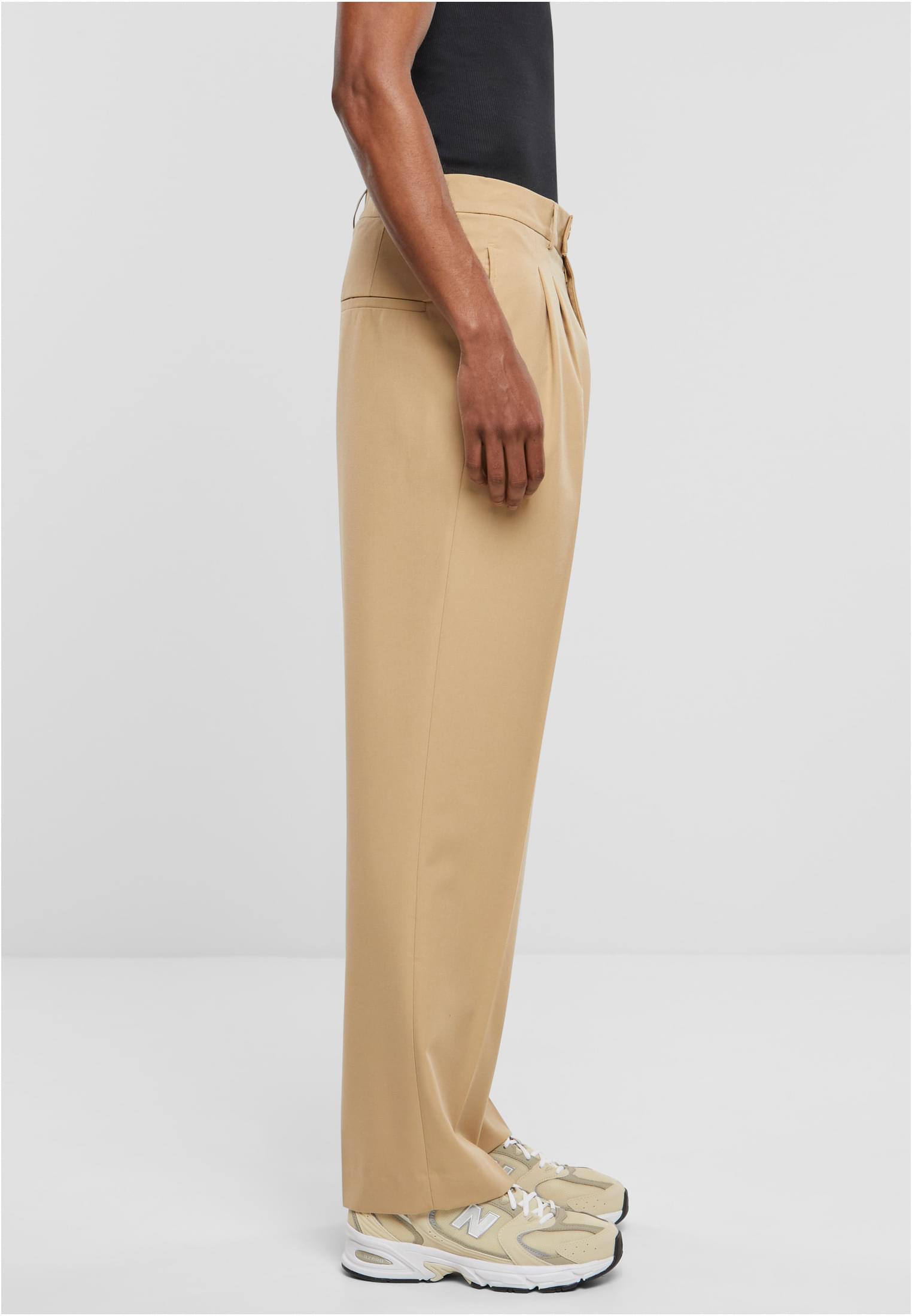 UC Men Pantaloni Double Pleated unionbeige