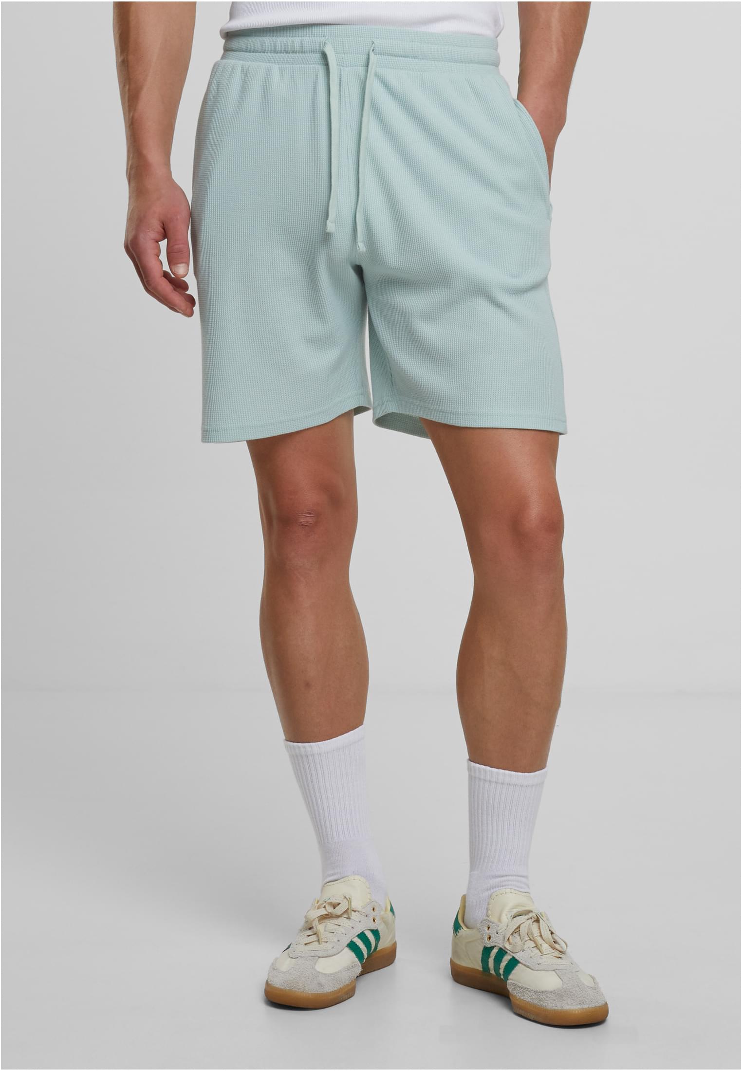Urban Classics Pantaloncini Waffle Sweat frostmint