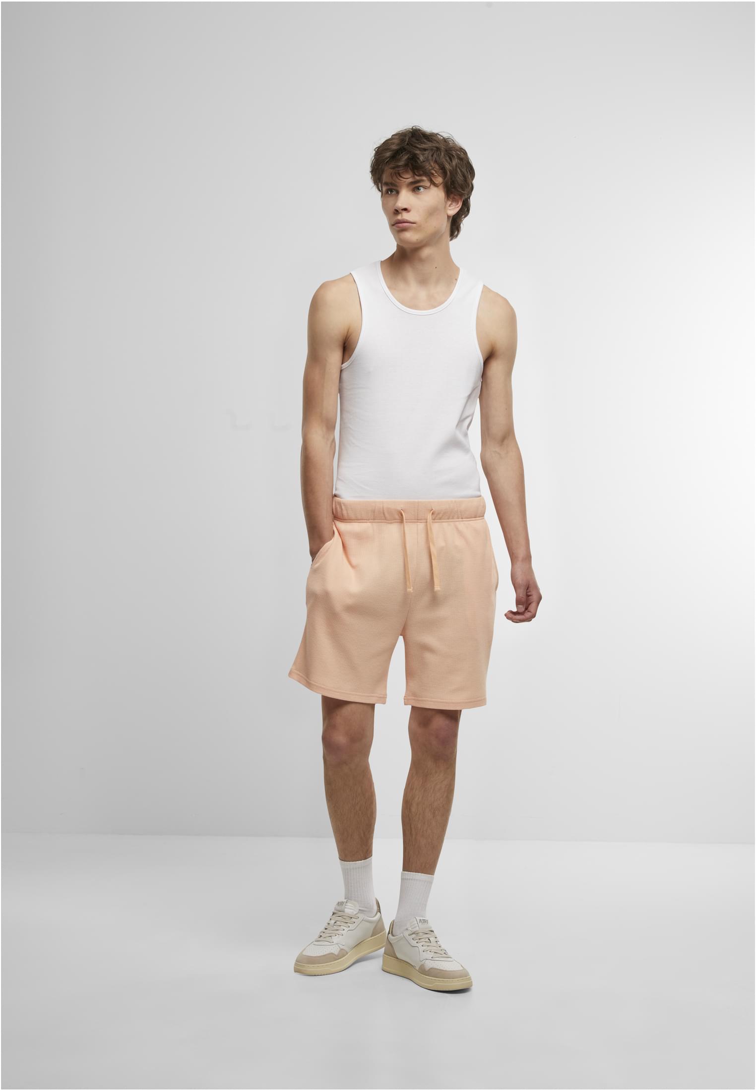 UC Men Pantaloncini Waffle Sweat softapricot