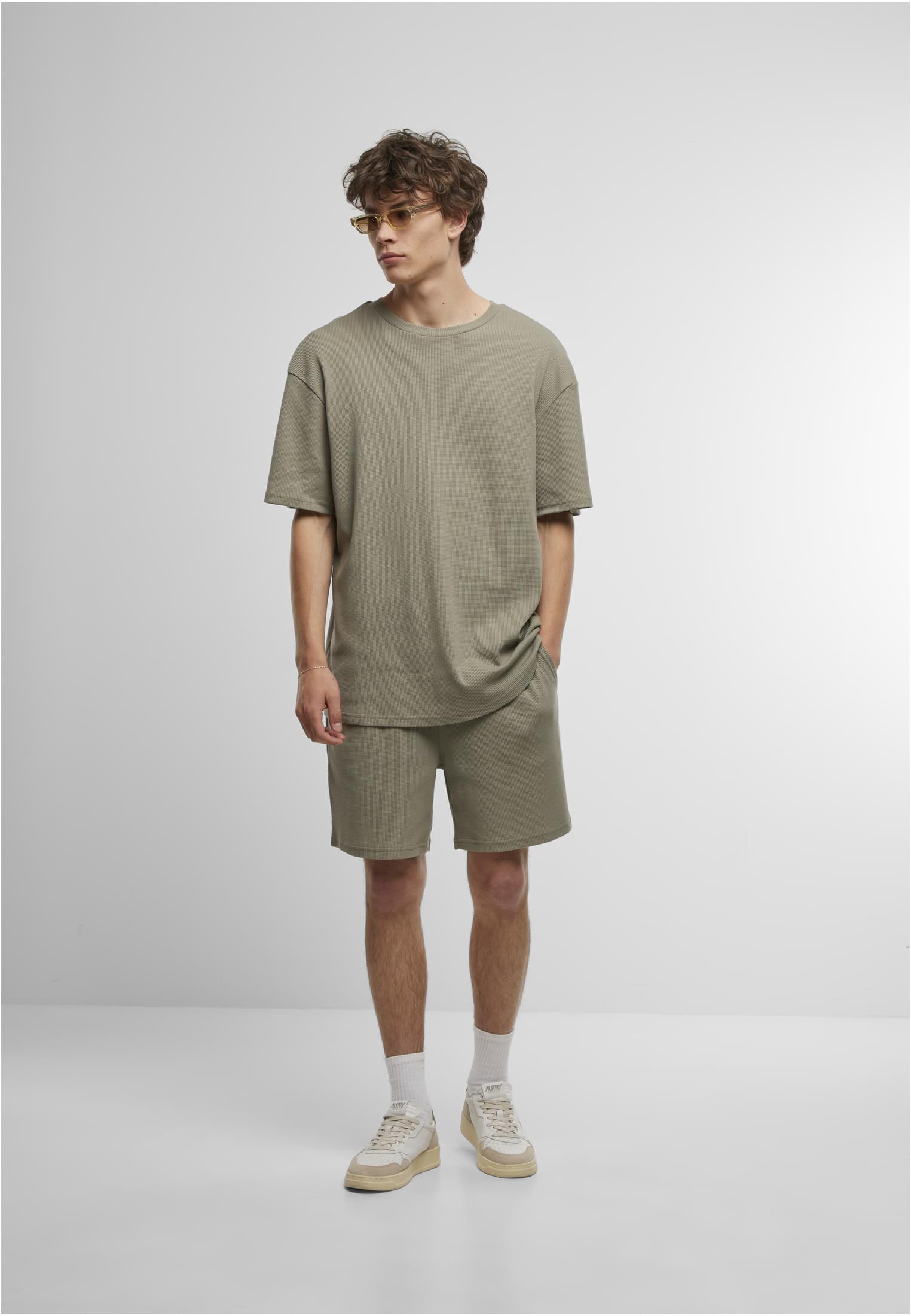 UC Men Pantaloncini Waffle Sweat paleolive