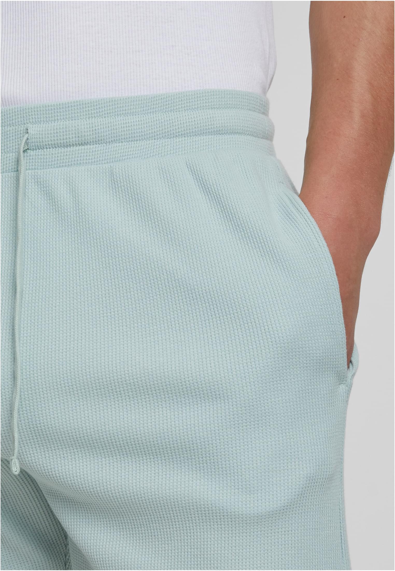 Urban Classics Pantaloncini Waffle Sweat frostmint