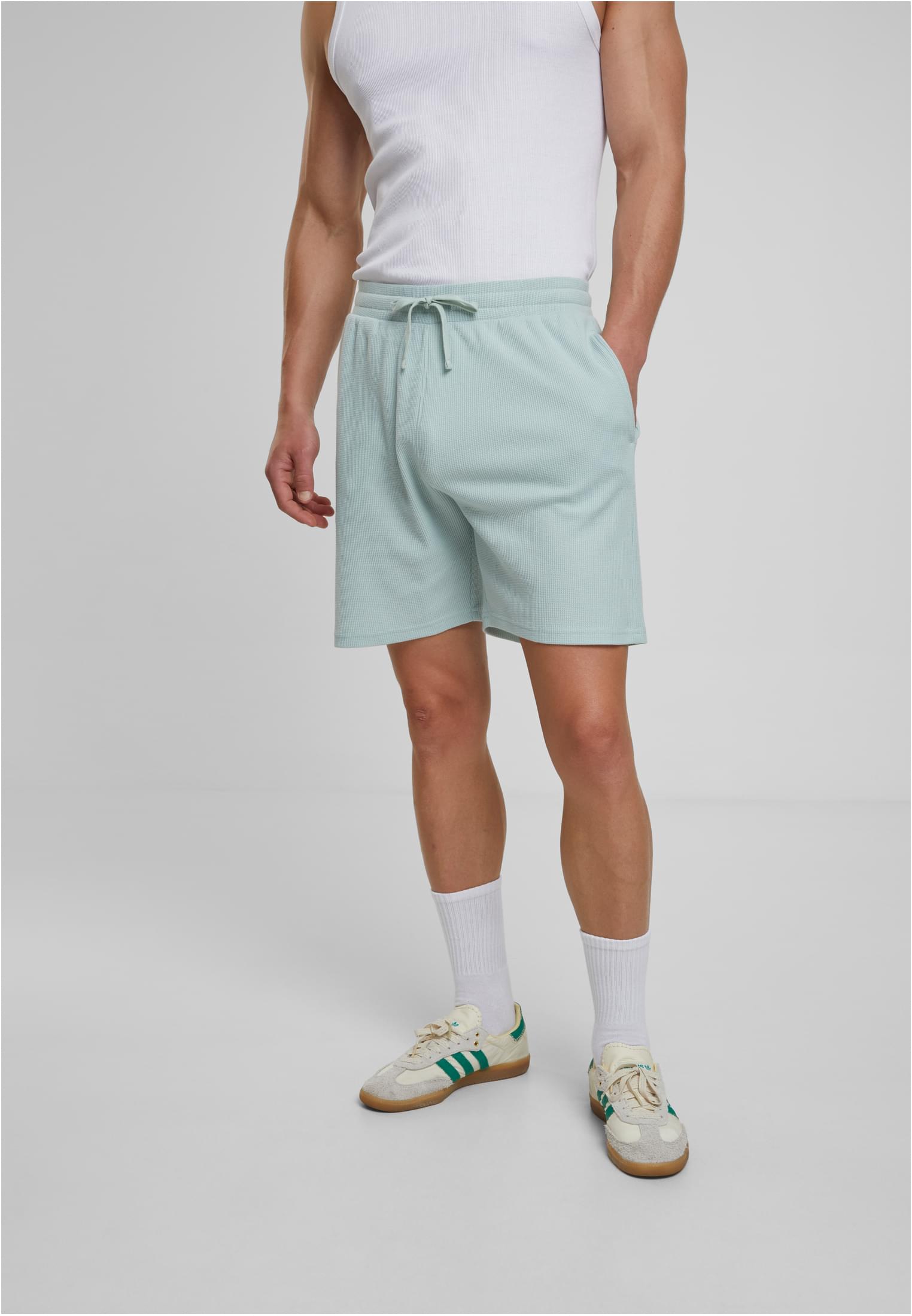 Urban Classics Pantaloncini Waffle Sweat frostmint