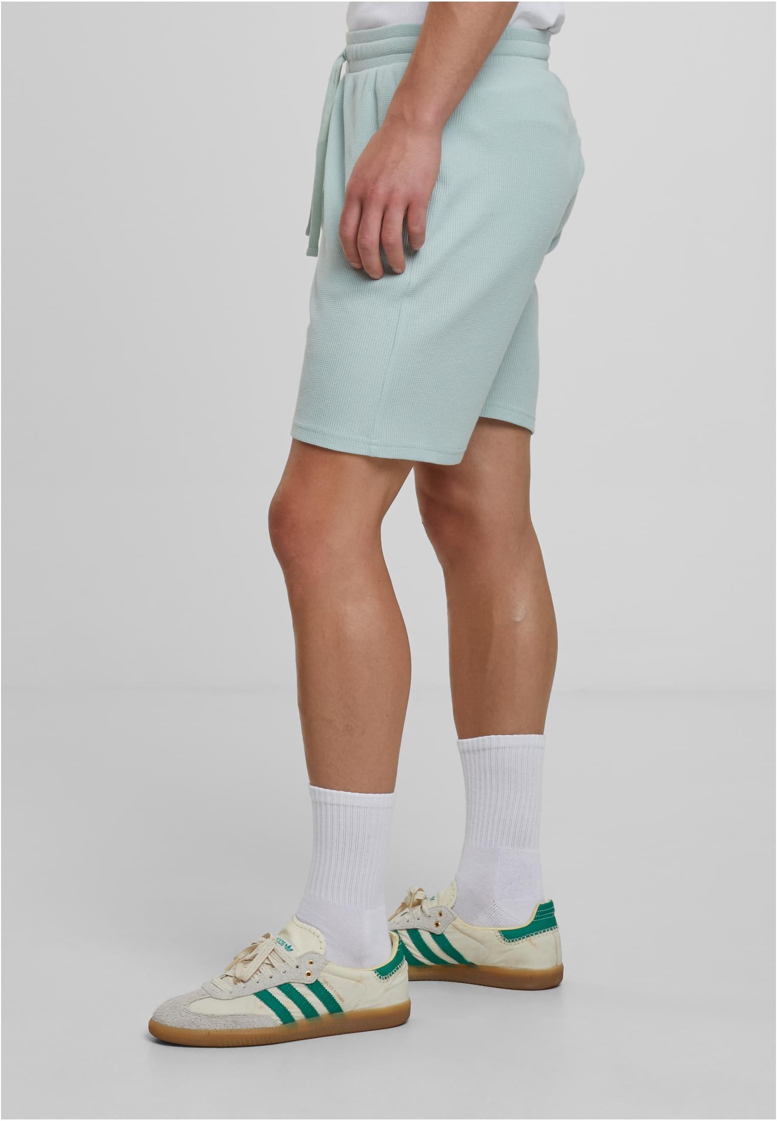 Urban Classics Pantaloncini Waffle Sweat frostmint