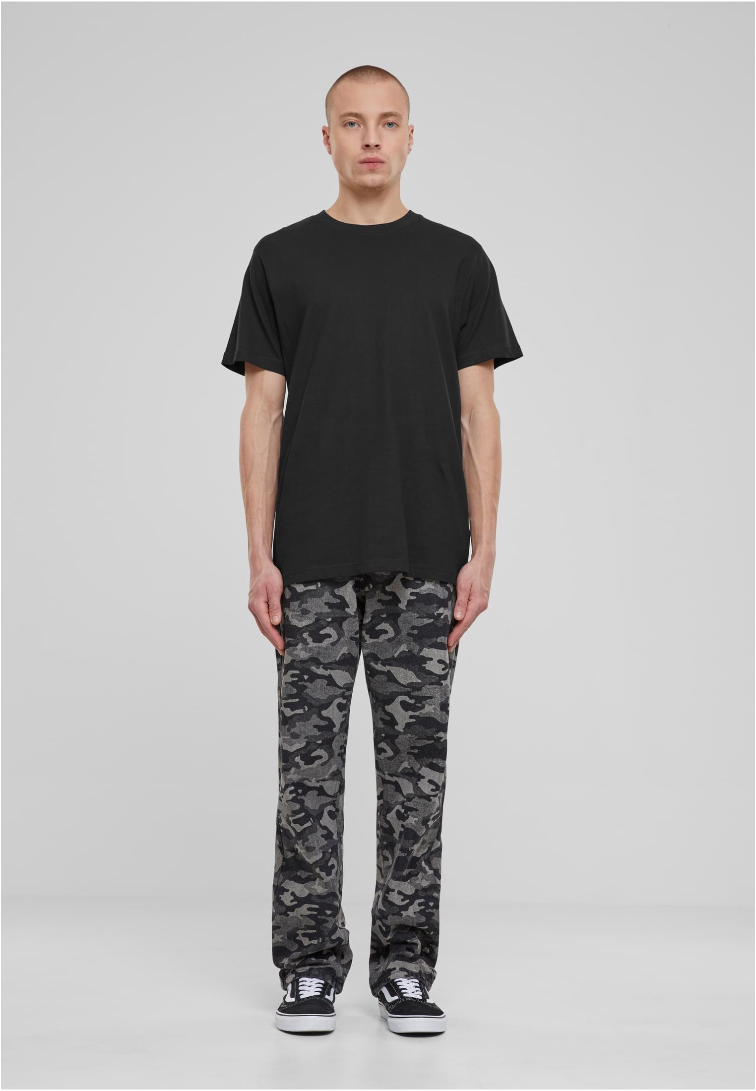 Urban Classics Jeans Laser Camo Printed blacklasercamo
