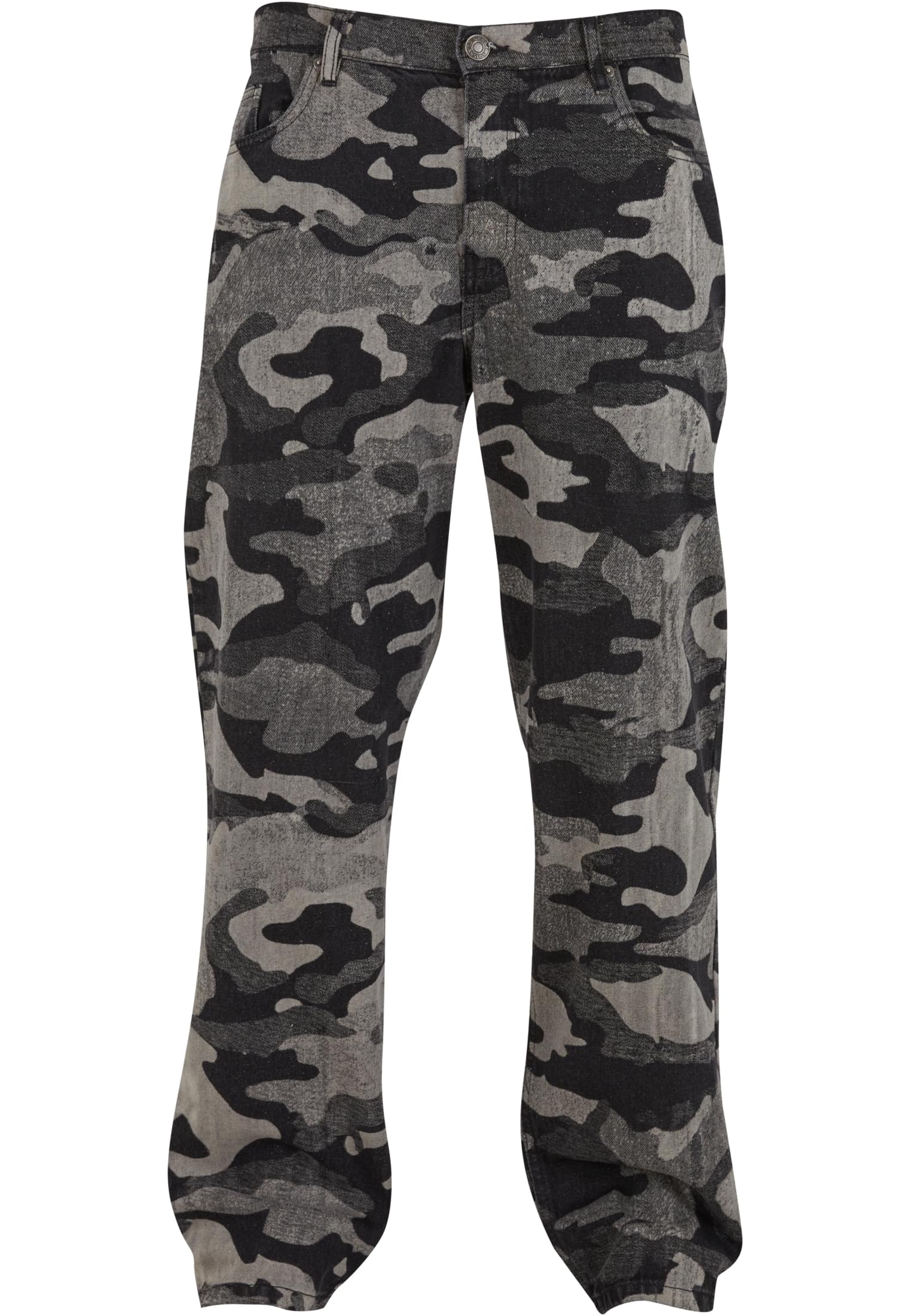 Urban Classics Jeans Laser Camo Printed blacklasercamo