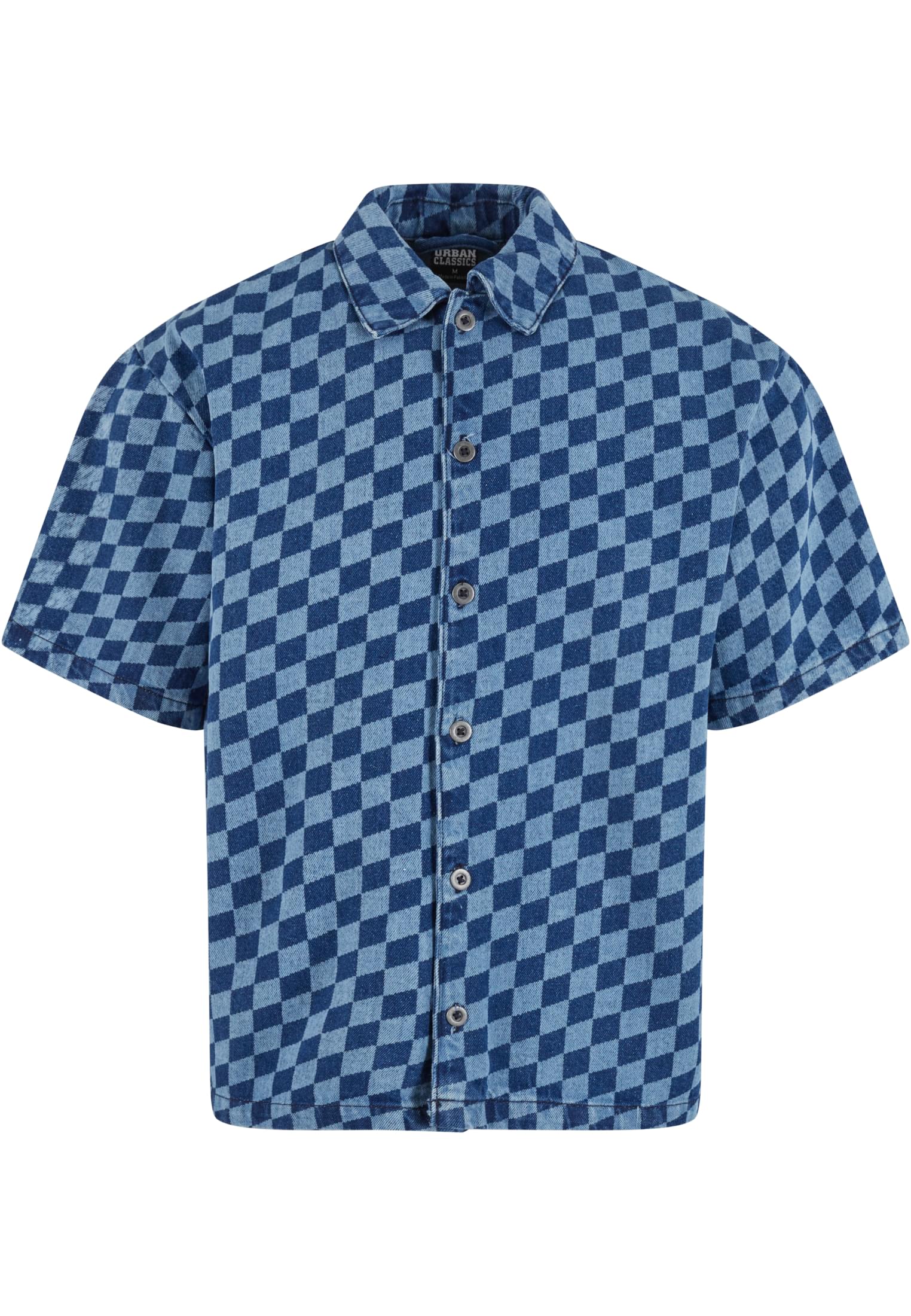 Urban Classics Camicia Laser Check Printed Boxy bluelasercheck