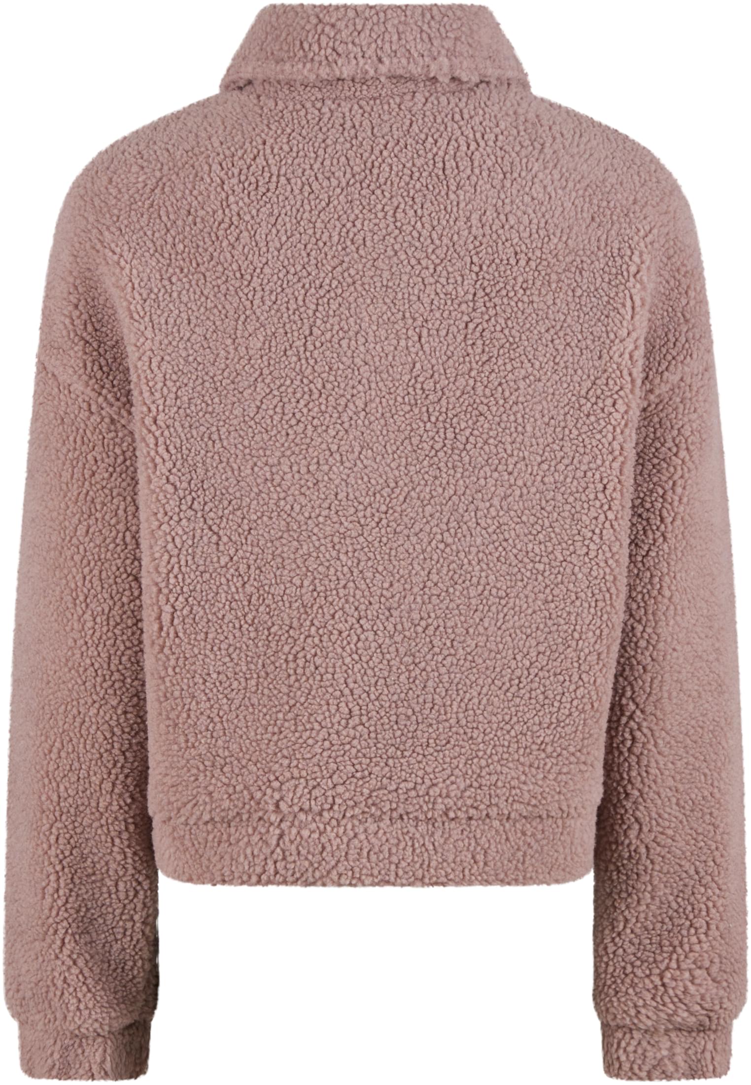 Urban Classics Giacca Short Sherpa Button duskrose