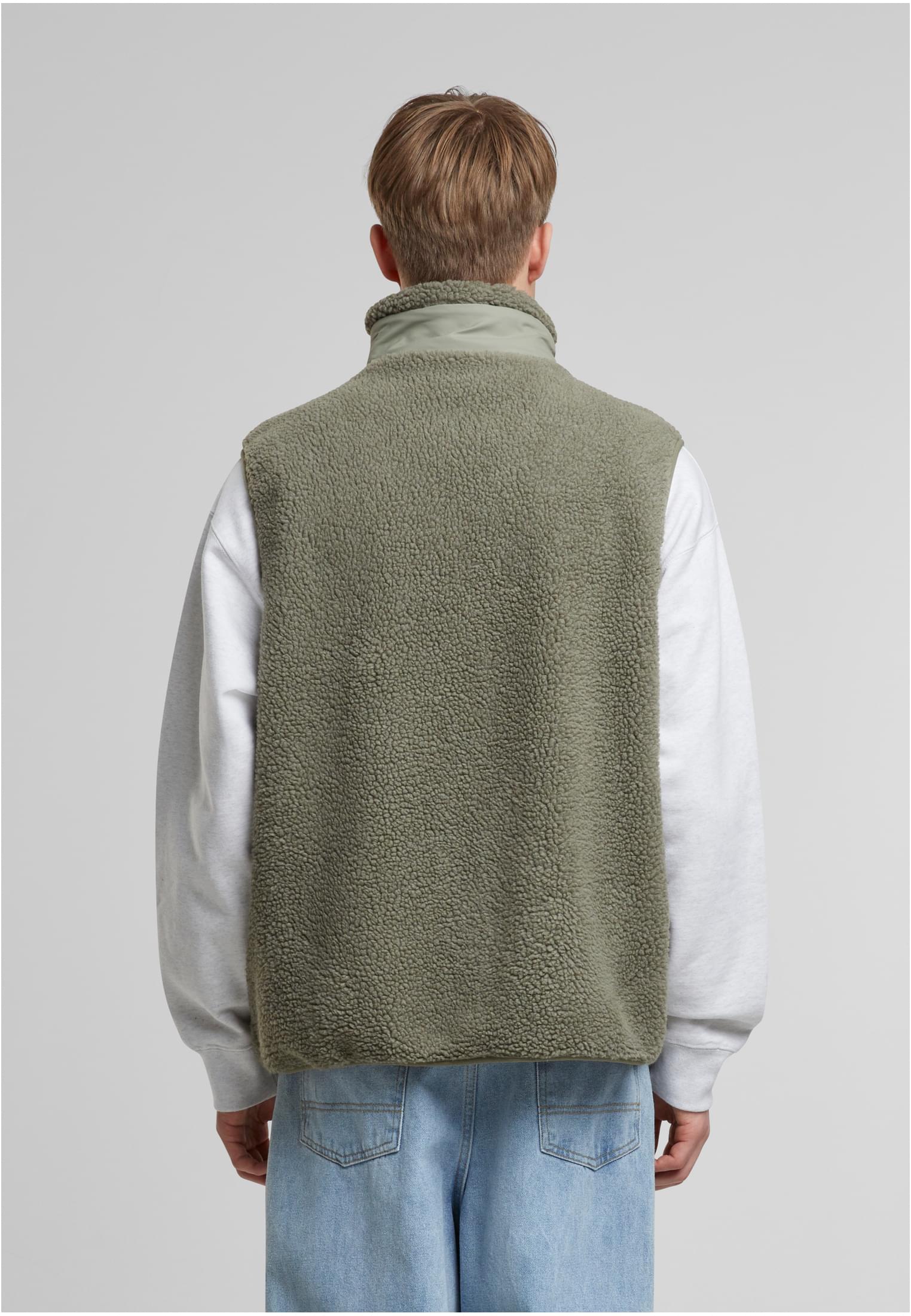 Urban Classics Gilet Sherpa palegreen