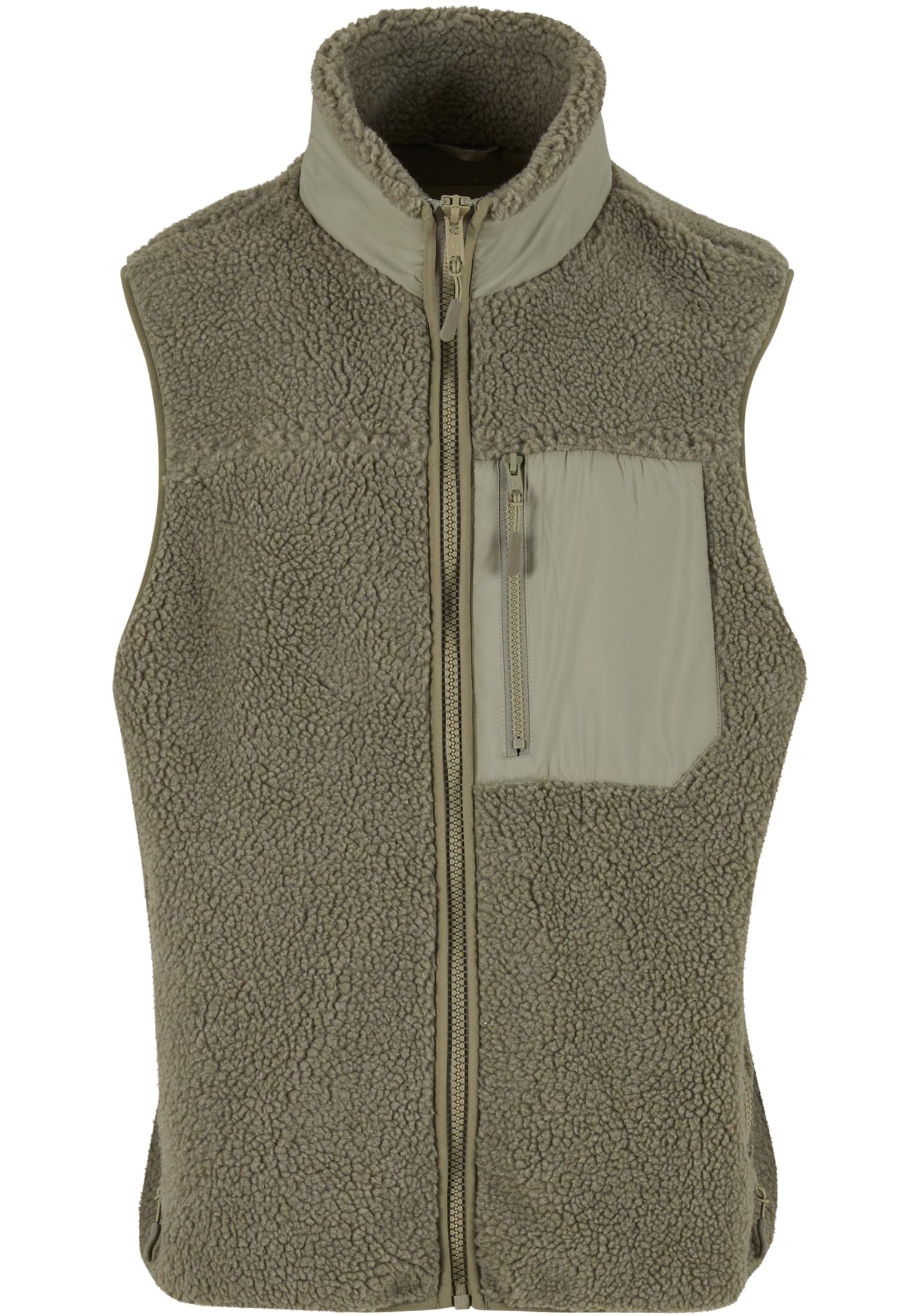Urban Classics Gilet Sherpa palegreen