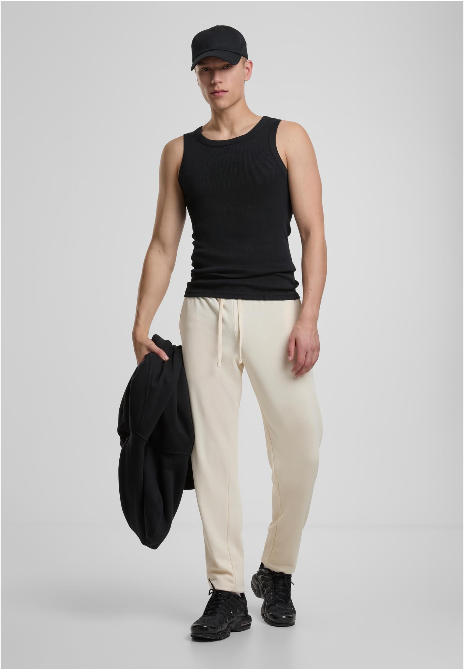 Urban Classics Pantaloni della tuta Light Terry Basic whitesand