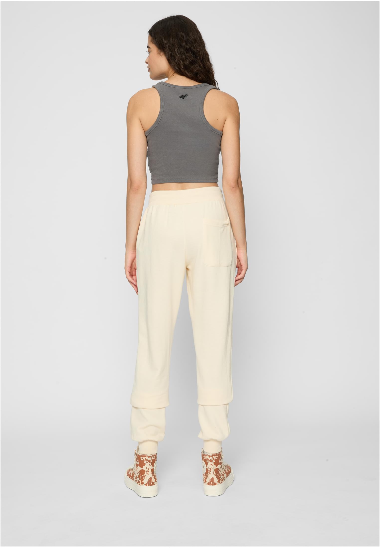 Urban Classics Pantaloni della tuta Light Terry Basic whitesand