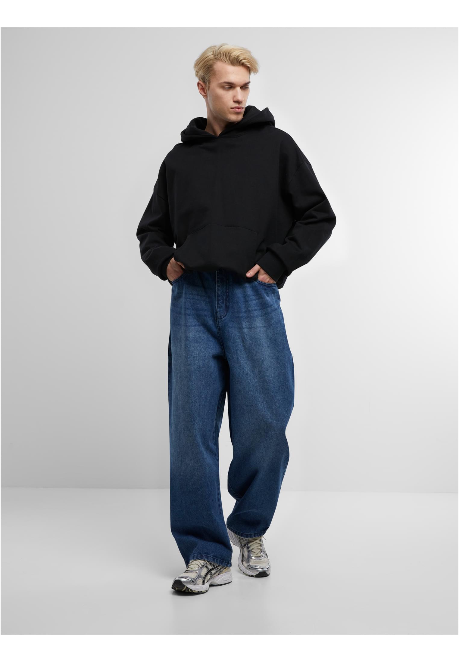 Urban Classics Jeans Tapered Heavy Ounce Baggy middeepblue