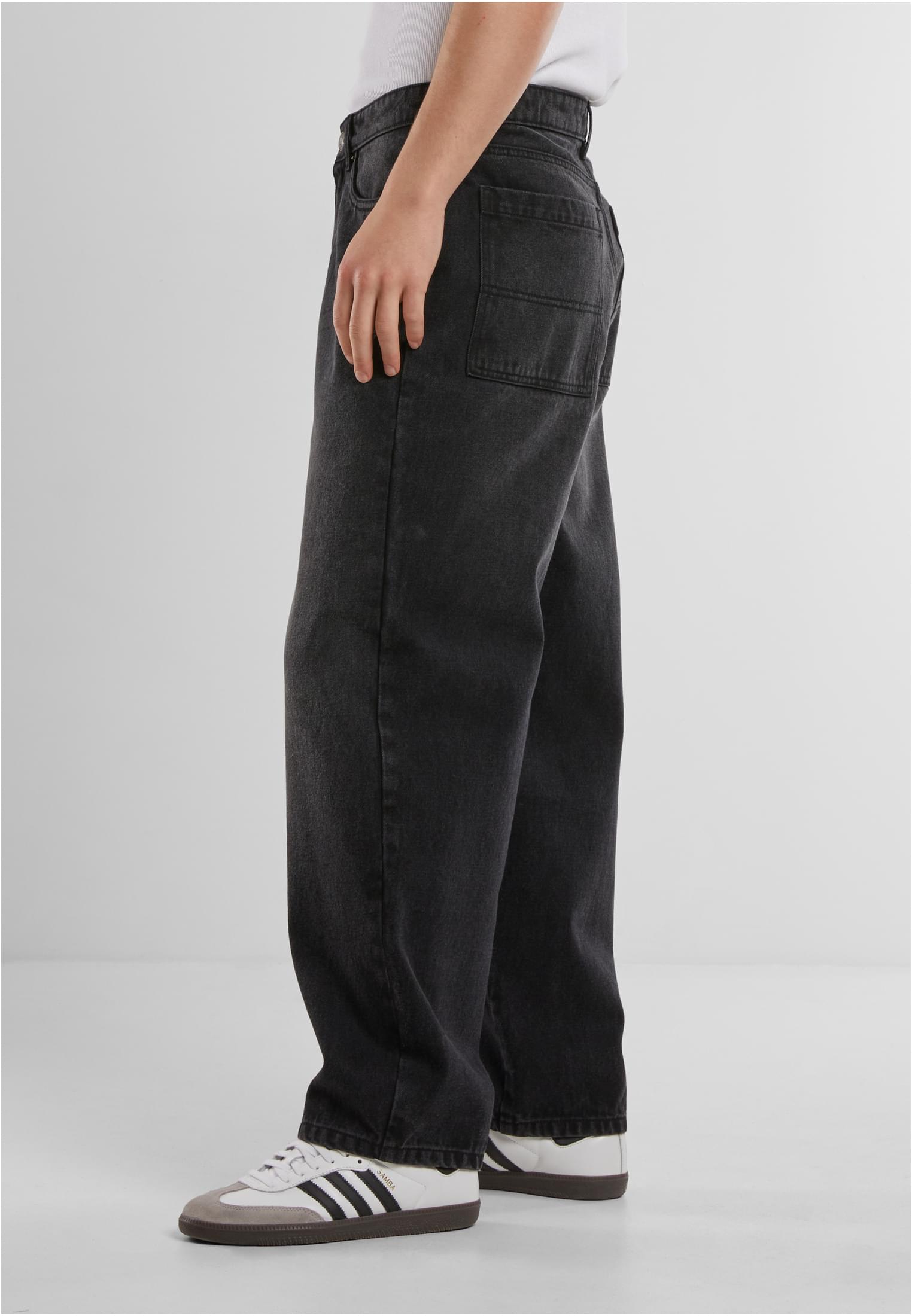 UC Men Jeans Tapered Heavy Ounce Baggy washed