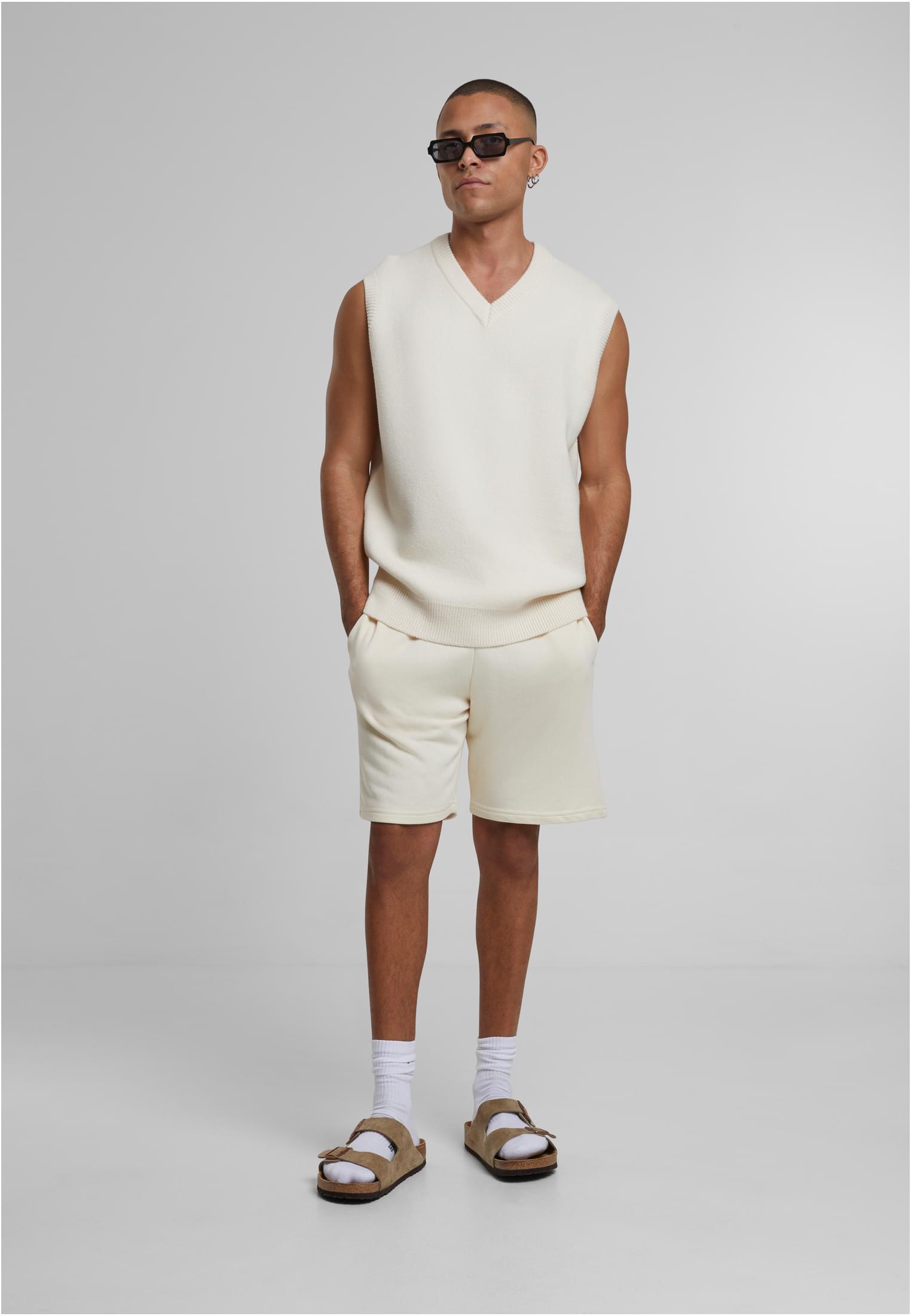 UC Men Gilet Knitted whitesand