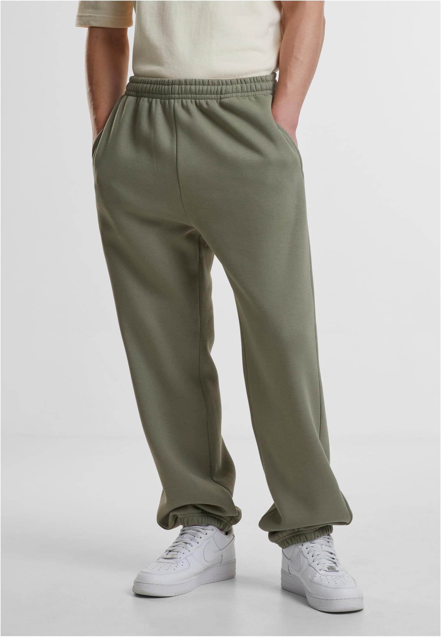 UC Men Pantaloni della tuta Fluffy paleolive