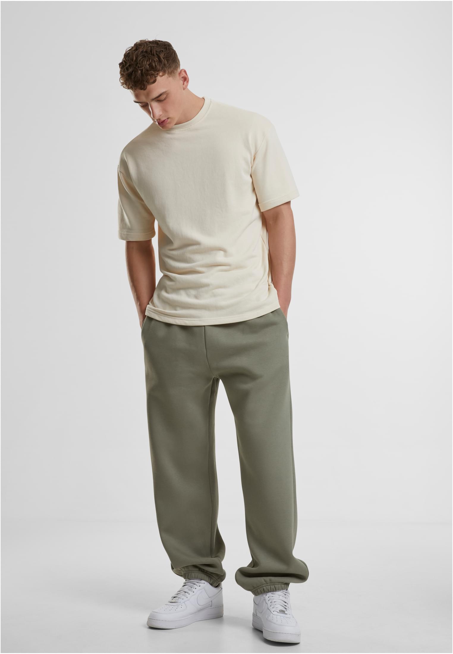 UC Men Pantaloni della tuta Fluffy paleolive