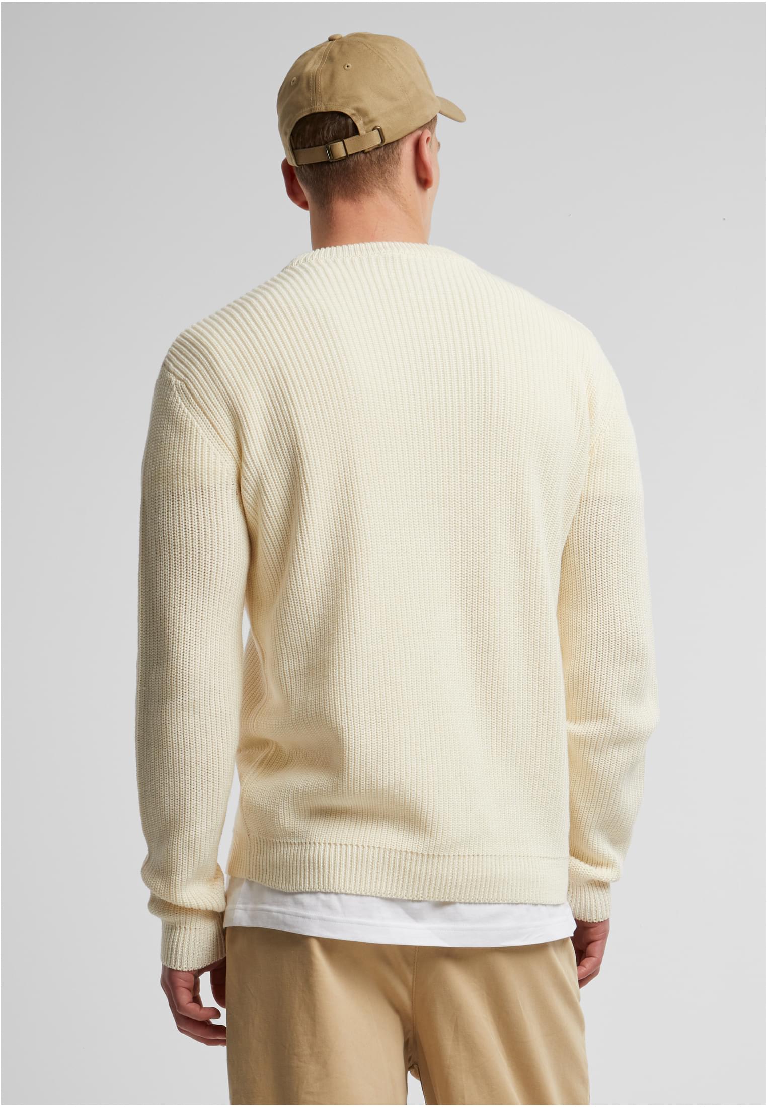 UC Men Maglione Rib Basic whitesand