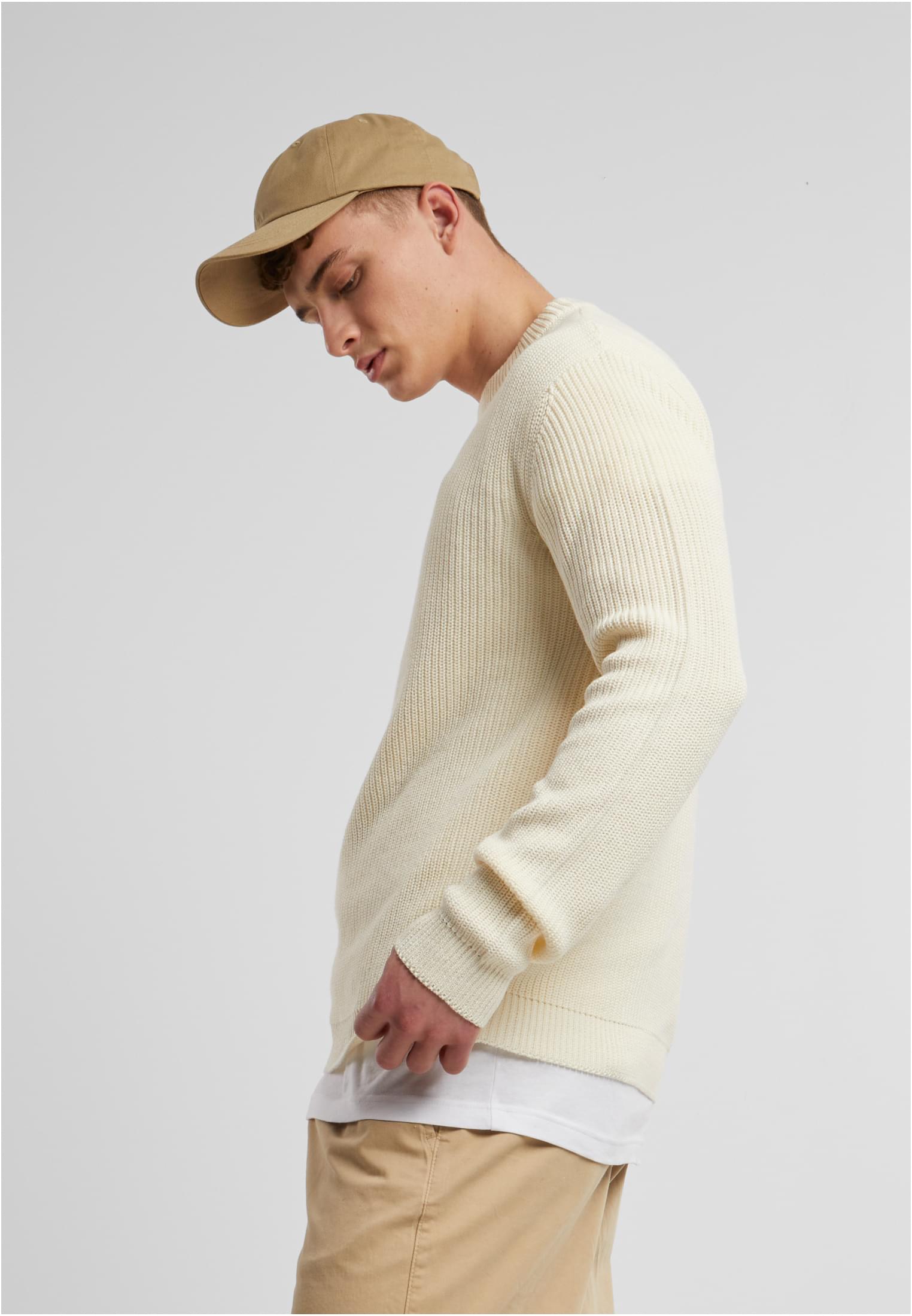 UC Men Maglione Rib Basic whitesand
