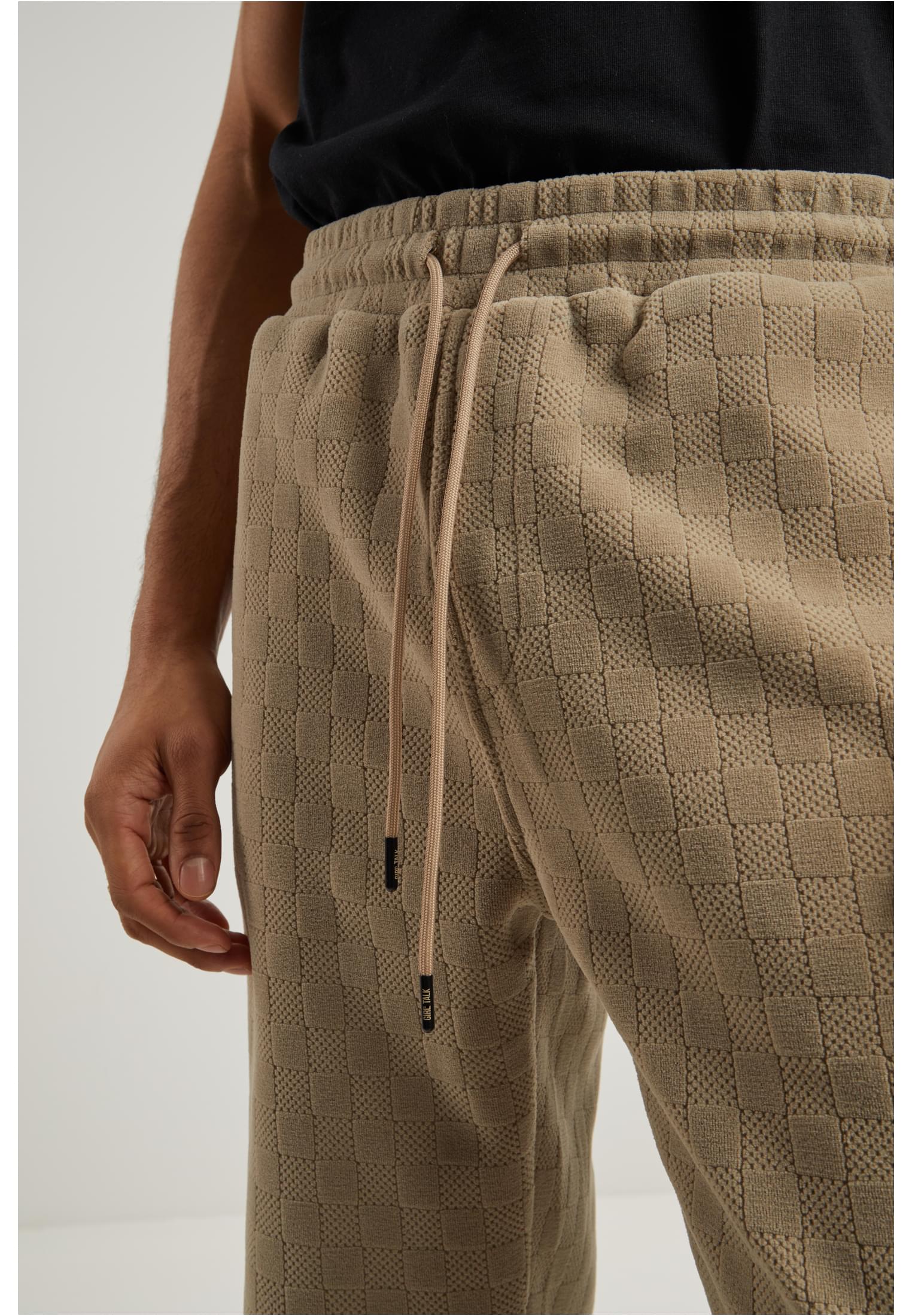 Urban Classics Pantaloni della tuta Jacquard Velvet Wide unionbeige