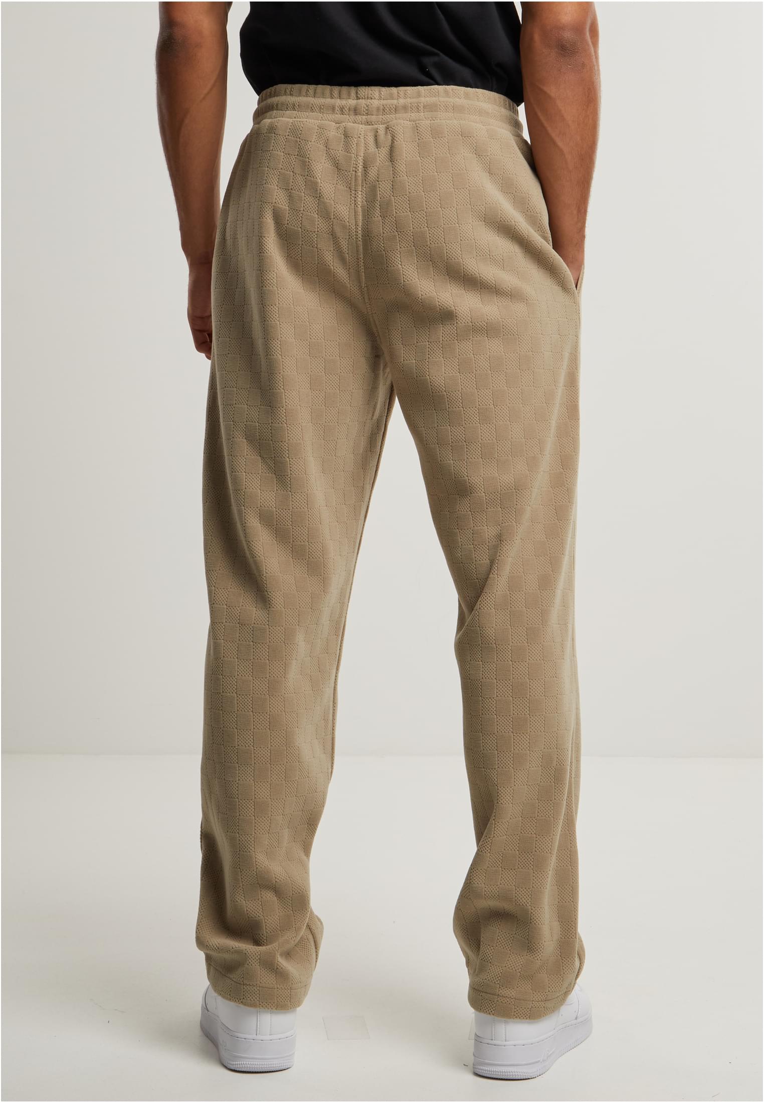Urban Classics Pantaloni della tuta Jacquard Velvet Wide unionbeige