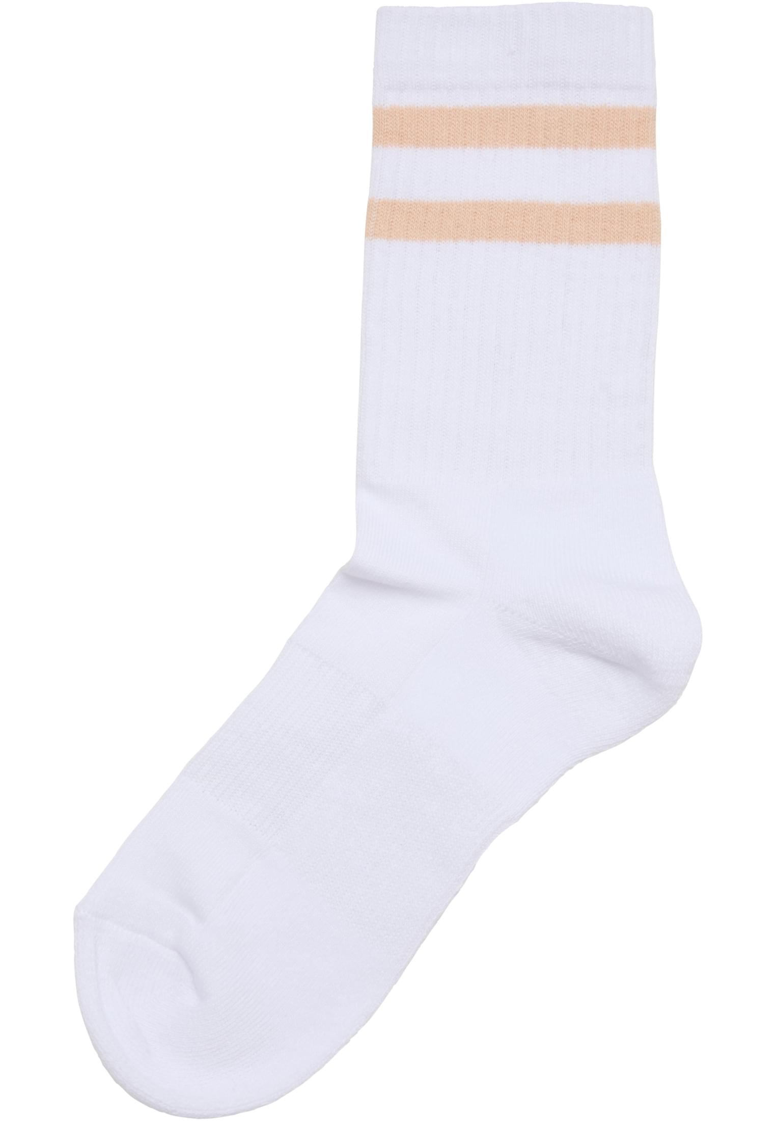 Urban Classics Calze Double Stripe white/black/whitefreezblue/whitelightmint/whitesoftapricot/whiteblushedrose