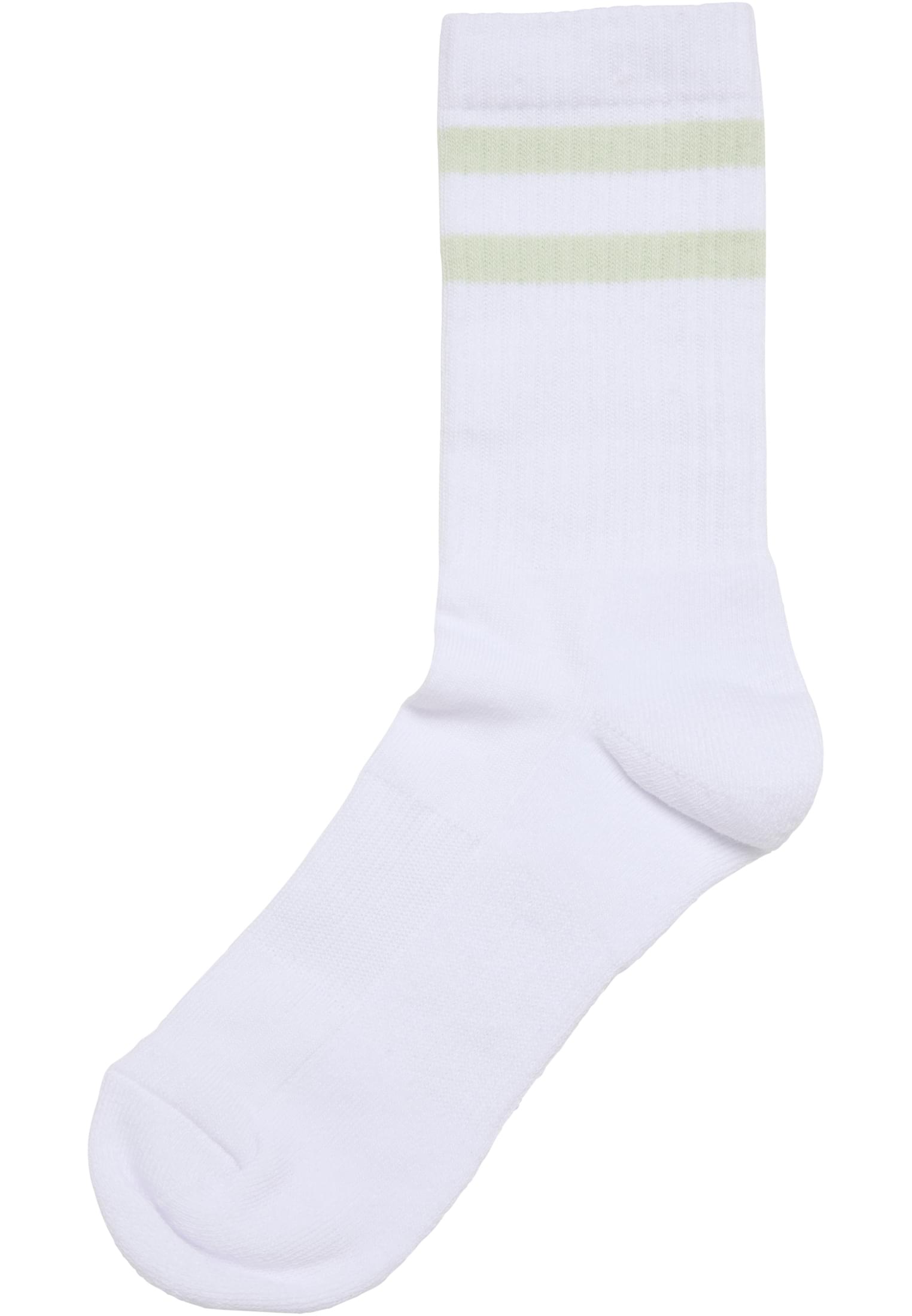 Urban Classics Calze Double Stripe white/black/whitefreezblue/whitelightmint/whitesoftapricot/whiteblushedrose