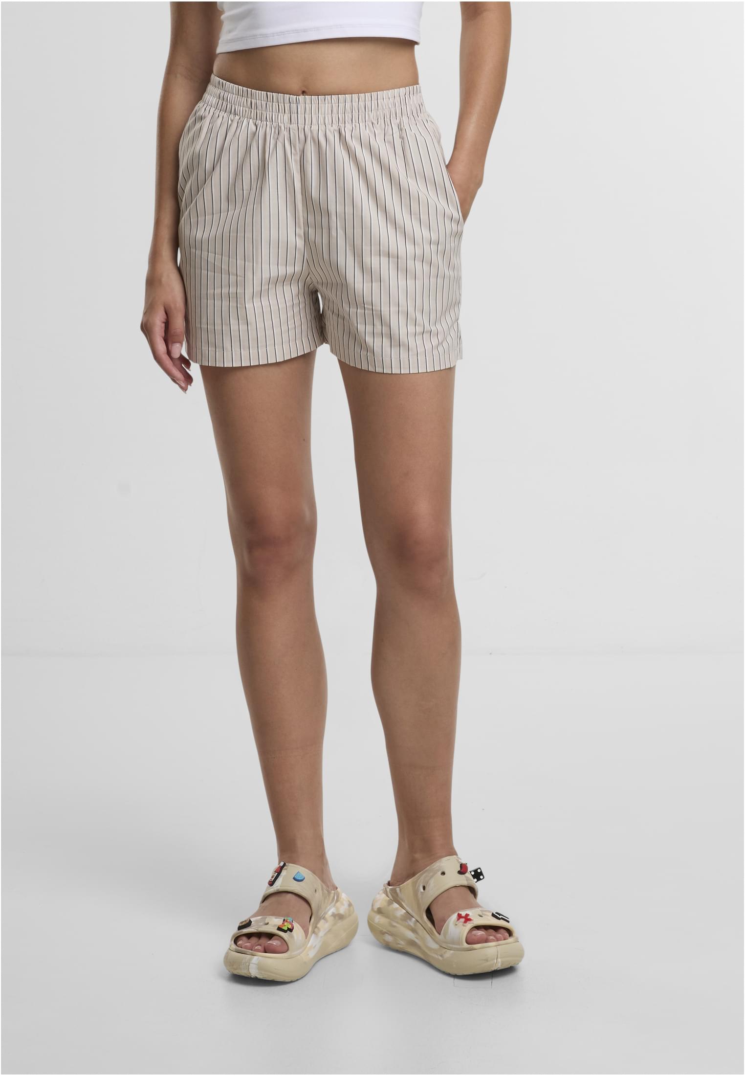 Urban Classics Pantaloncini Striped cloud/white