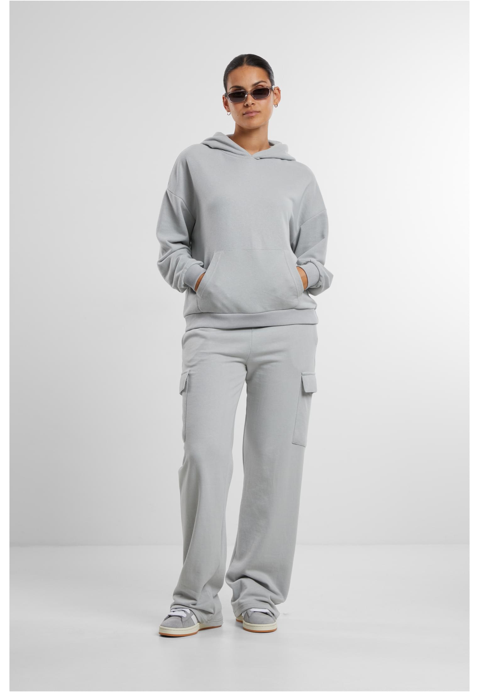UC Ladies Felpa con cappuccio Light Terry Oversized lightasphalt