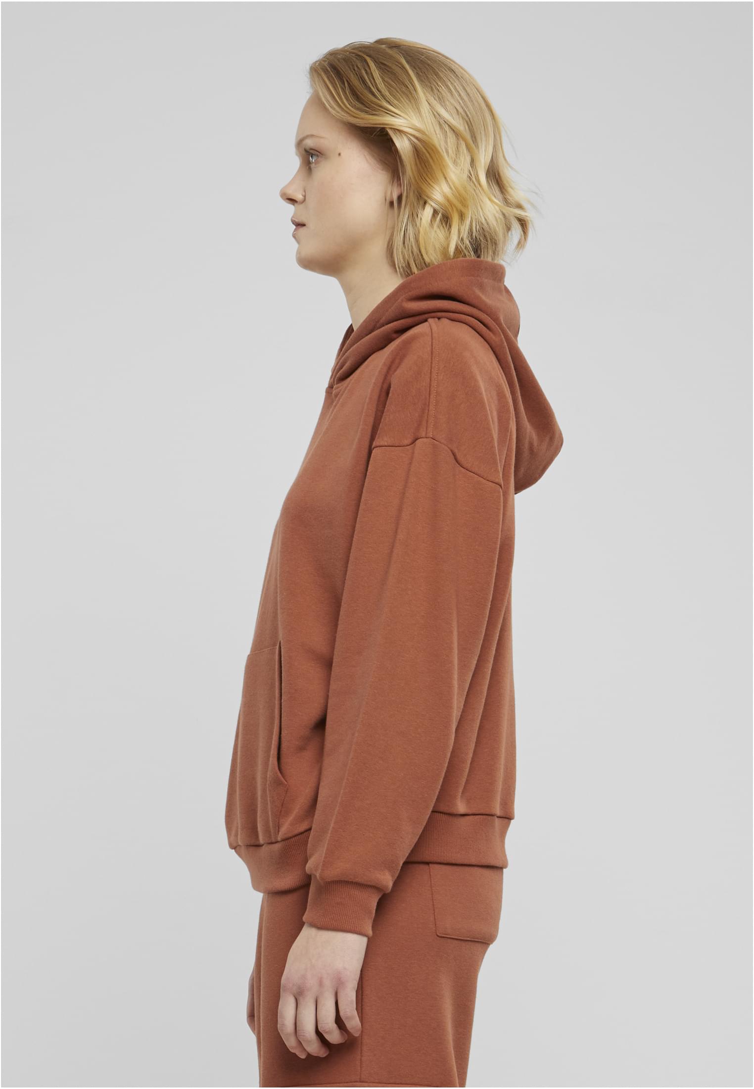 UC Ladies Felpa con cappuccio Light Terry Oversized lightrust