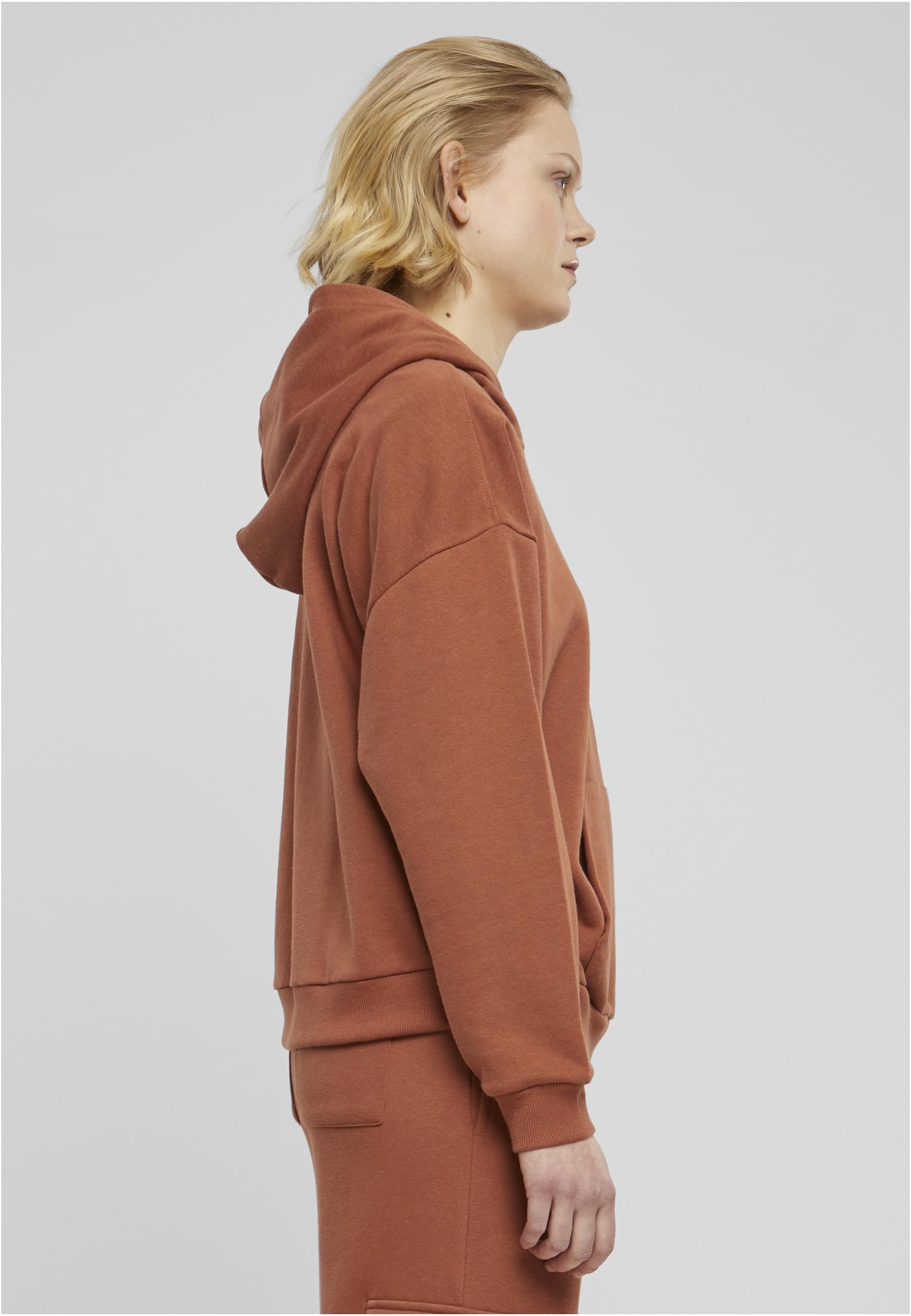 UC Ladies Felpa con cappuccio Light Terry Oversized lightrust