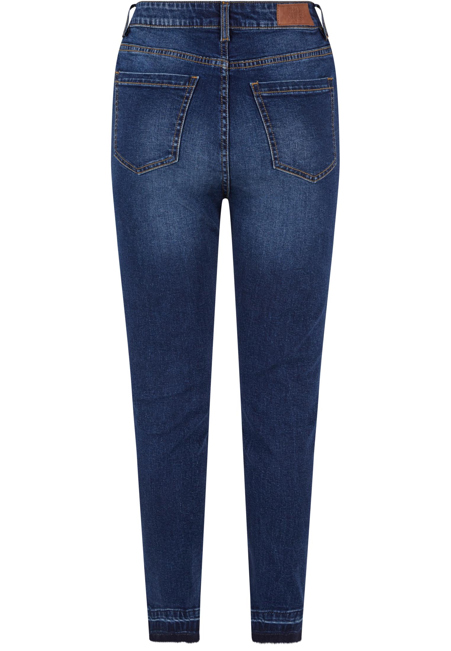 Urban Classics Jeans Skinny High Waist Open Hem darkblue washed
