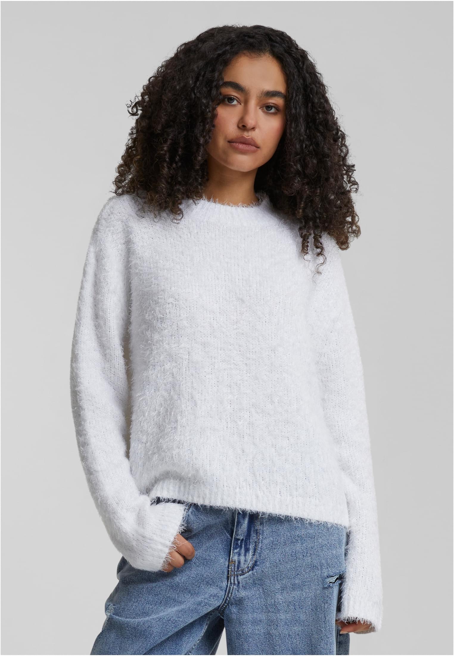 UC Ladies Maglione Feather Mock Neck