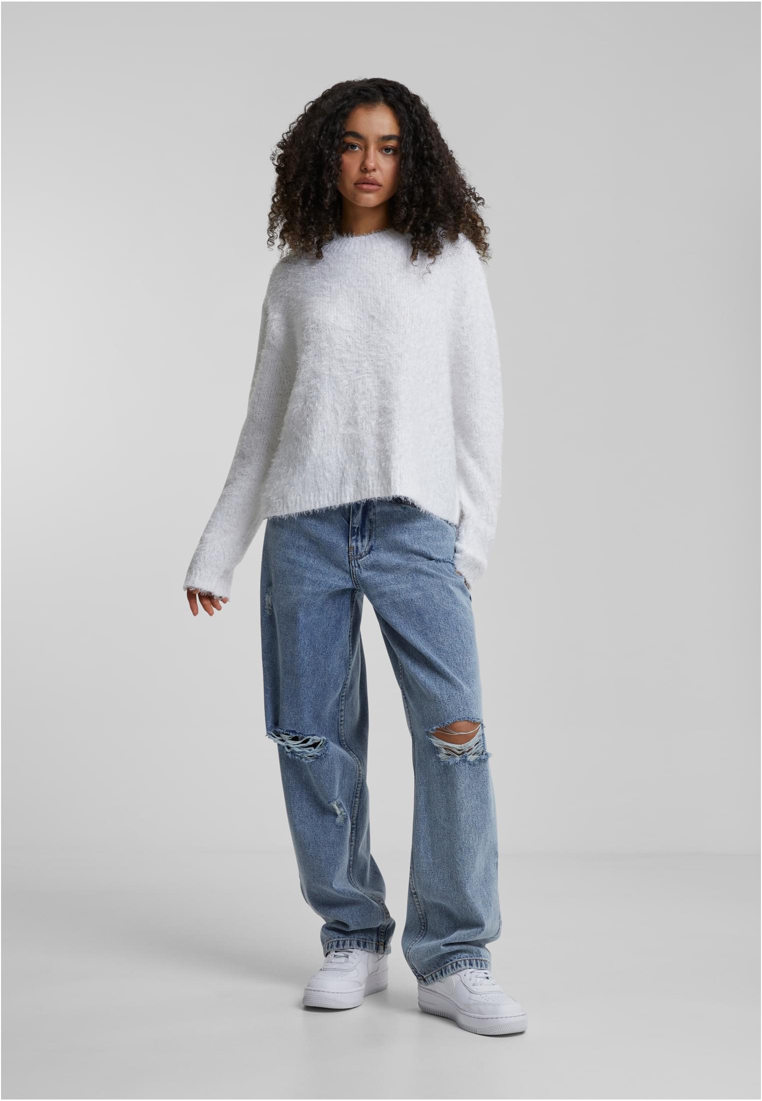 UC Ladies Maglione Feather Mock Neck