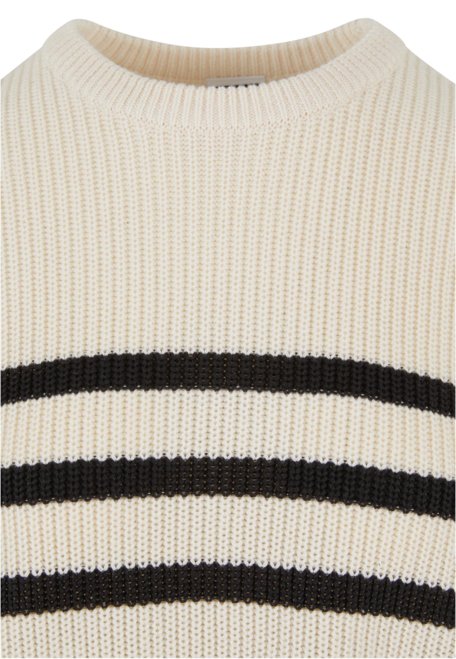 Urban Classics Maglione Rib Striped whitesand/black