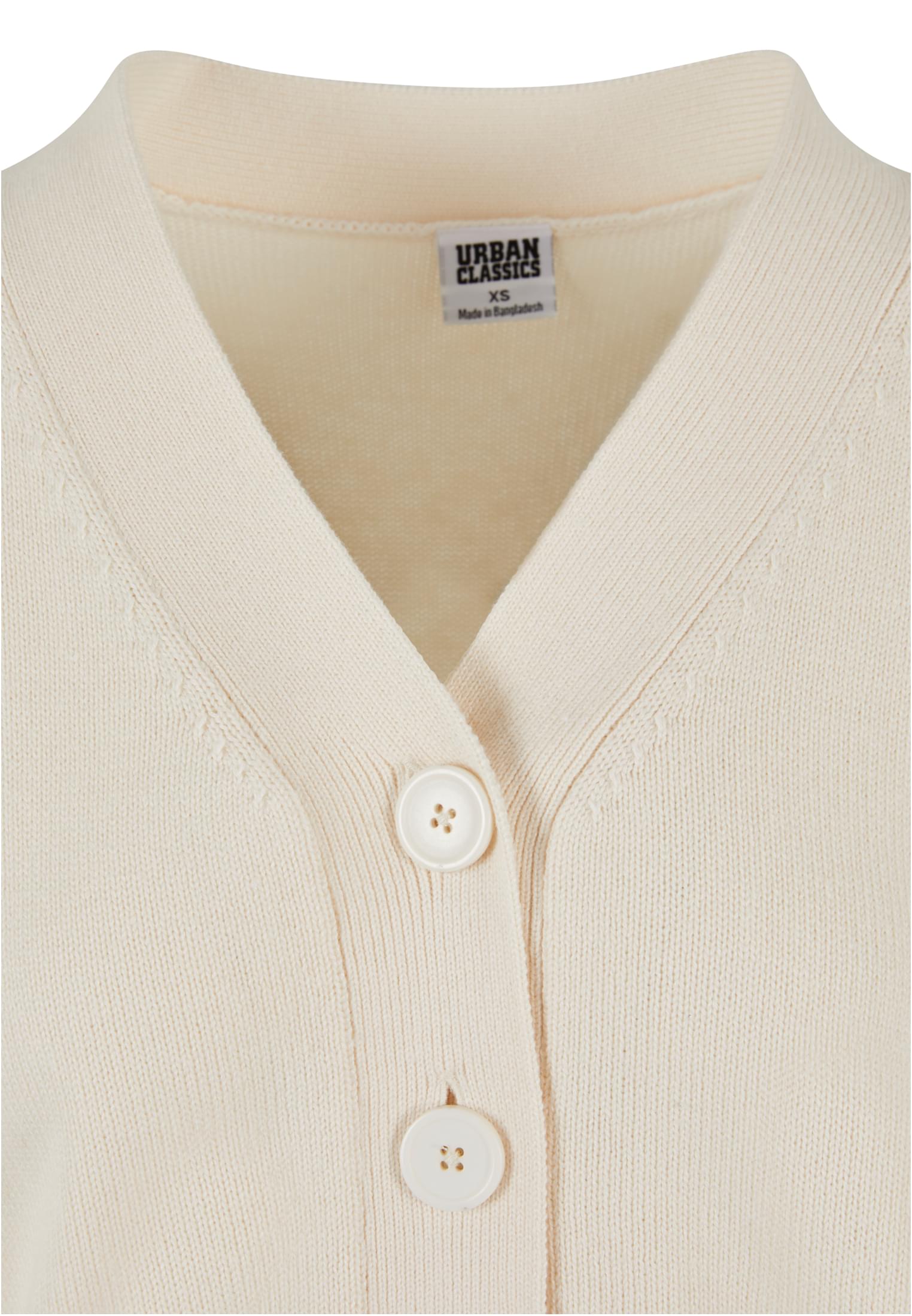 UC Ladies Cardigan Rib whitesand